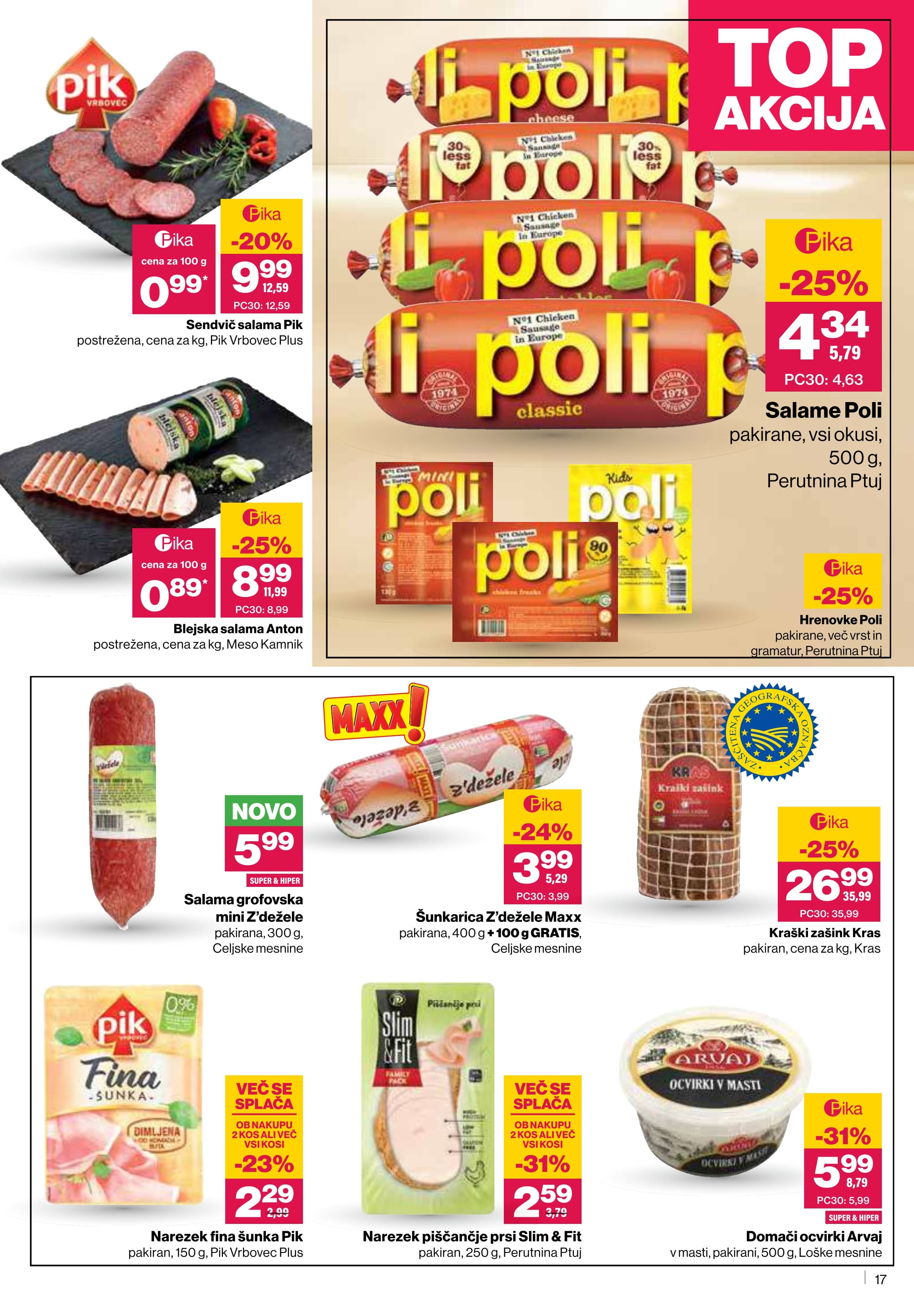 Stran 17. Mercator kataloga - Akcije od 23.10. do 05.11.2025.