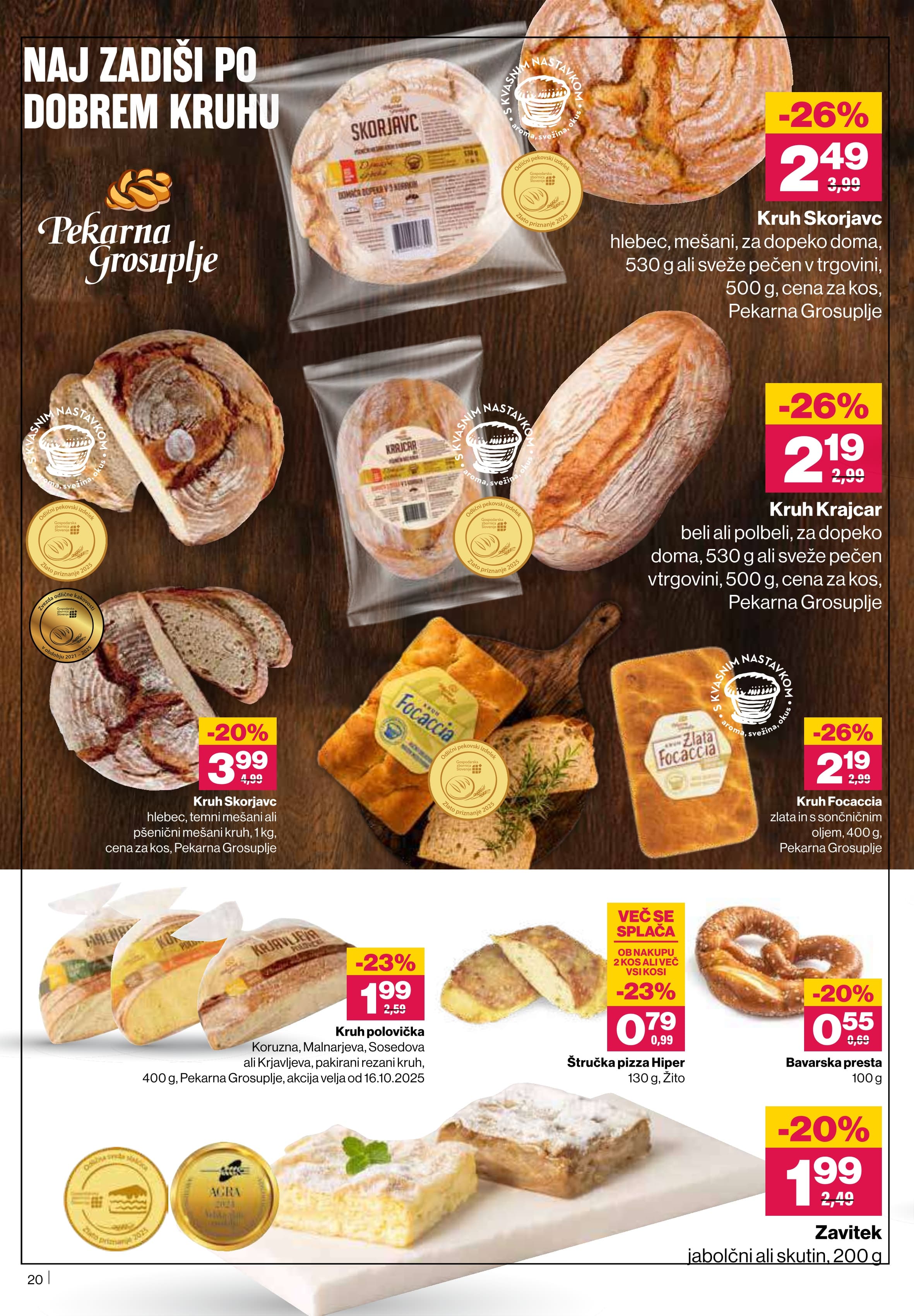 Stran 20. Mercator kataloga - Akcije od 23.10. do 05.11.2025.