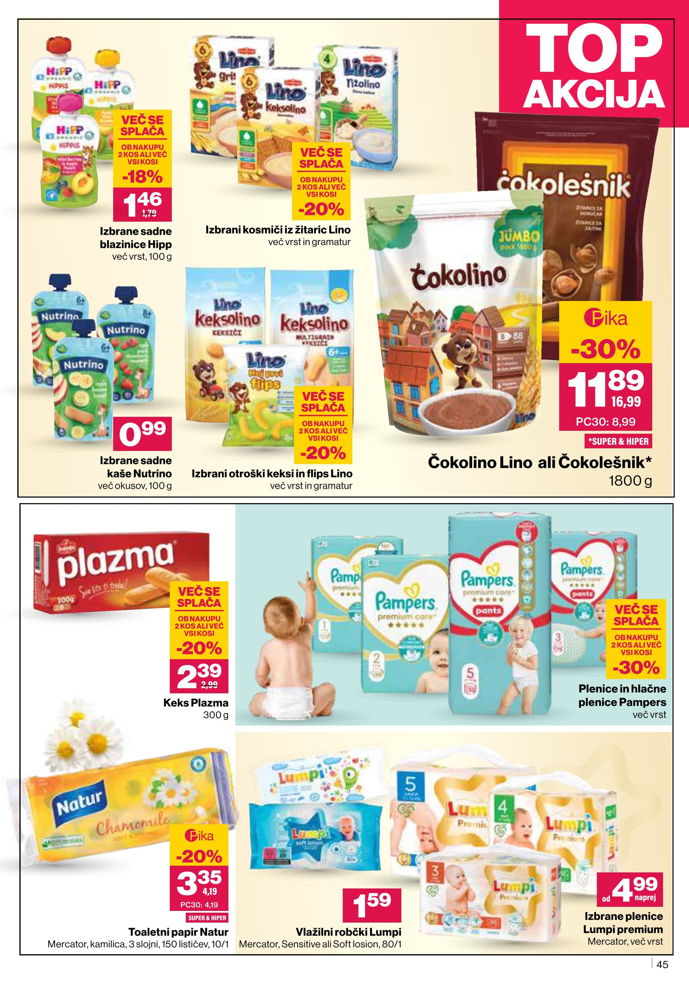 Stran 45. Mercator kataloga - Akcije od 23.10. do 05.11.2025.
