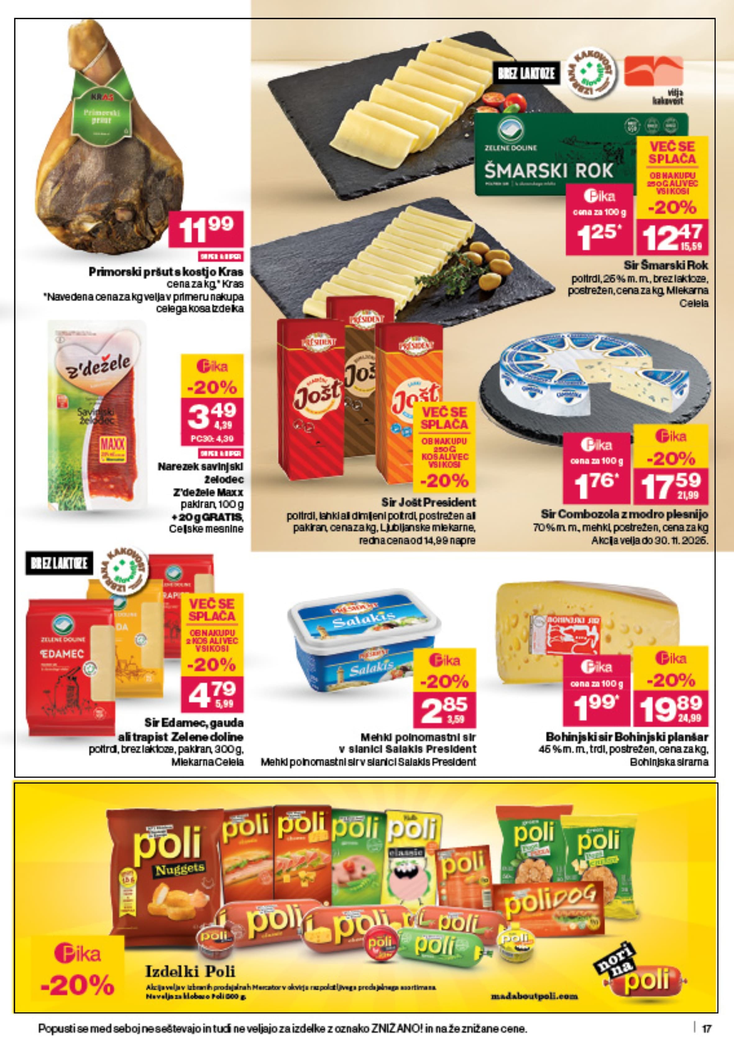 Stran 17. Mercator kataloga - Akcije od 06.11. do 12.11.2025.