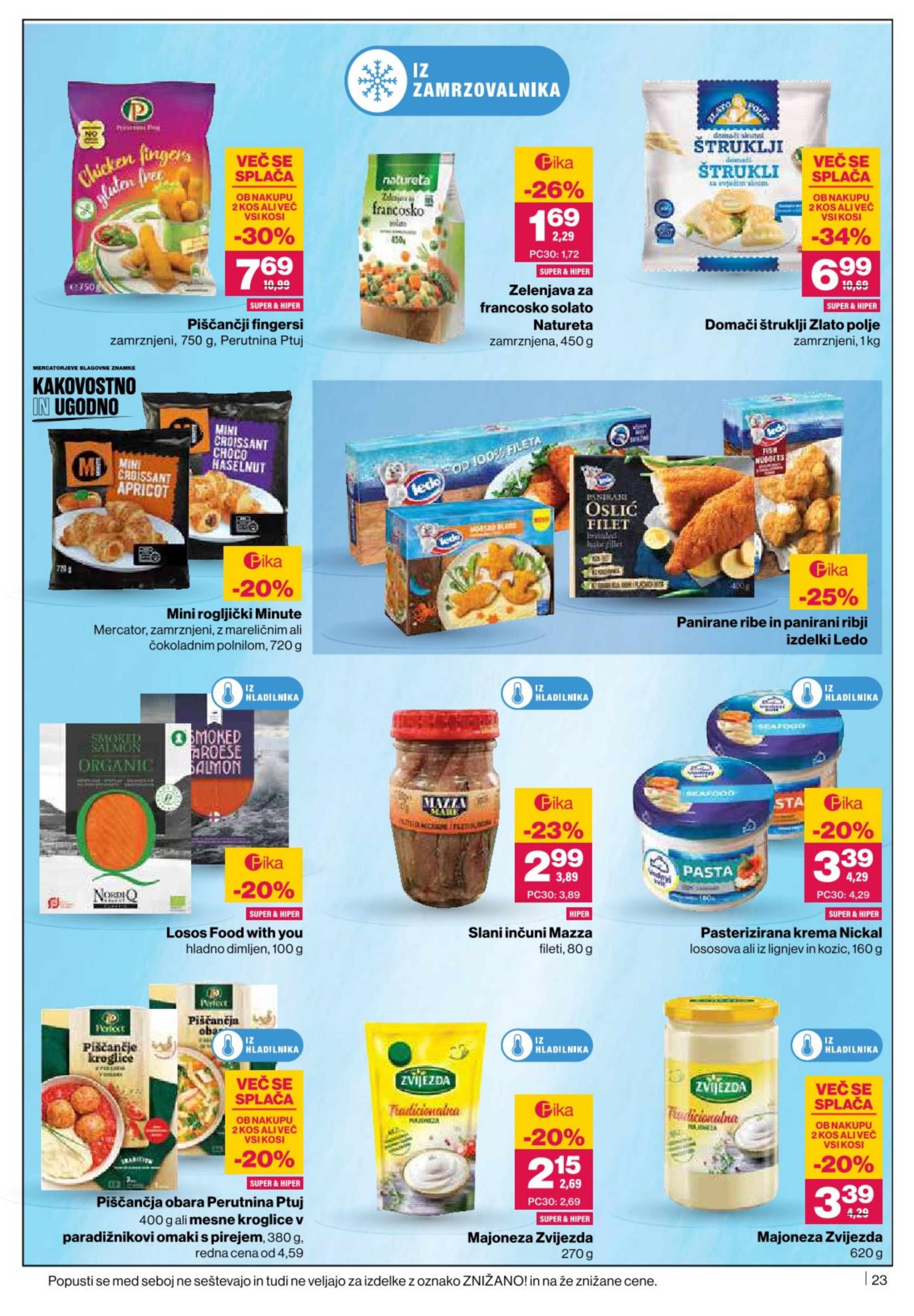 Stran 23. Mercator kataloga - Akcije od 11.12. do 17.12.2025.