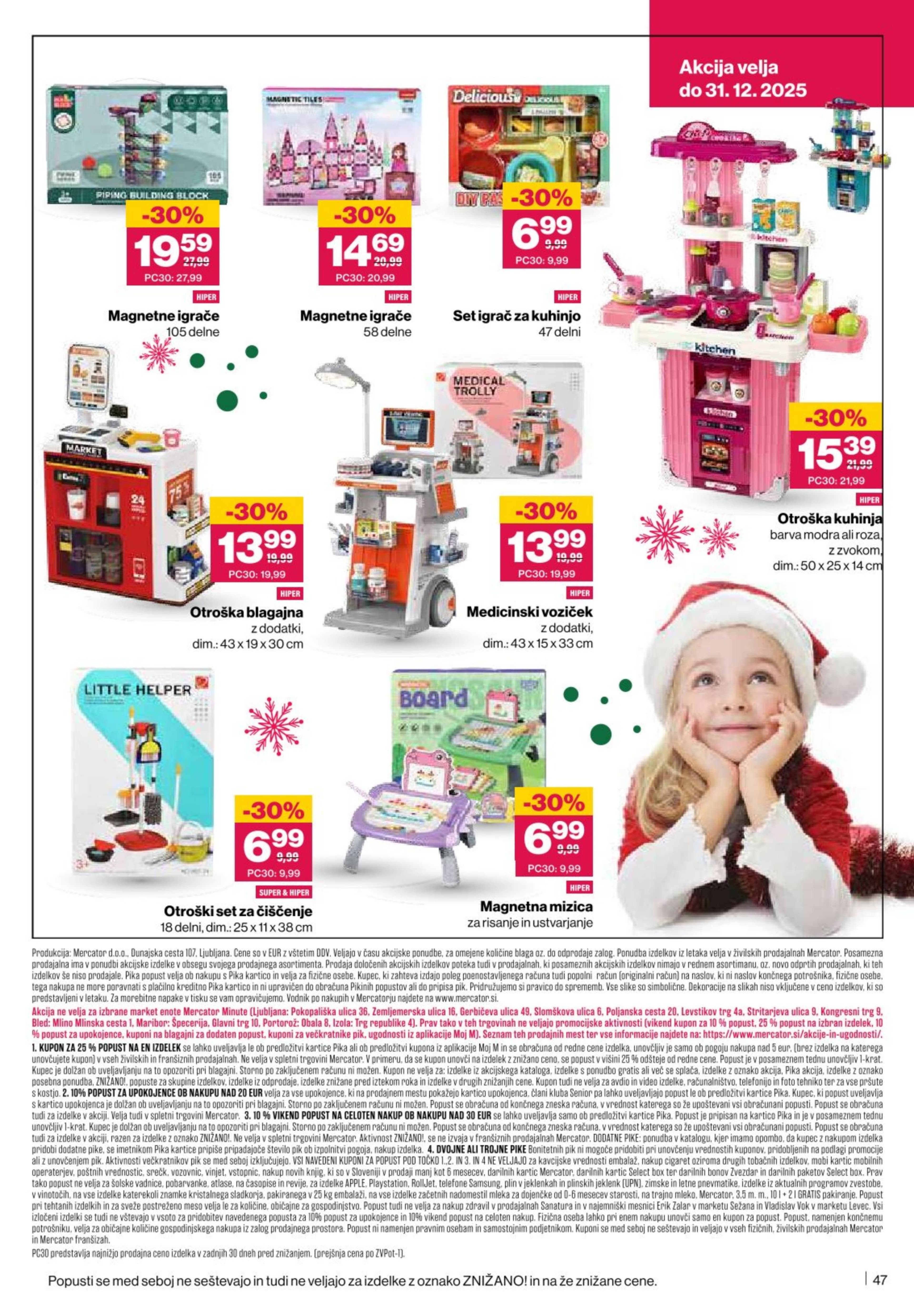 Stran 47. Mercator kataloga - Akcije od 11.12. do 17.12.2025.