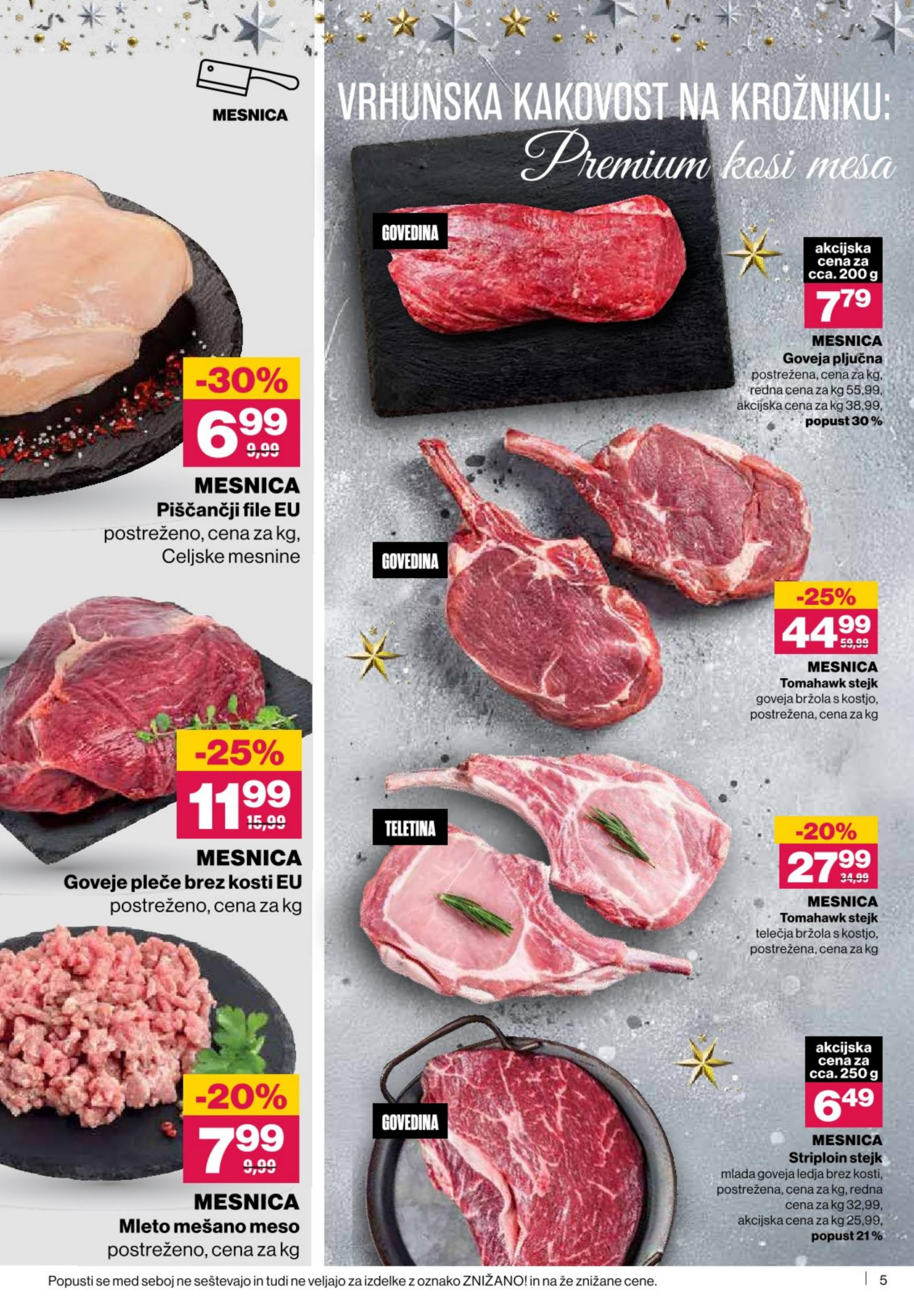 Stran 5. Mercator kataloga - Akcije od 11.12. do 17.12.2025.