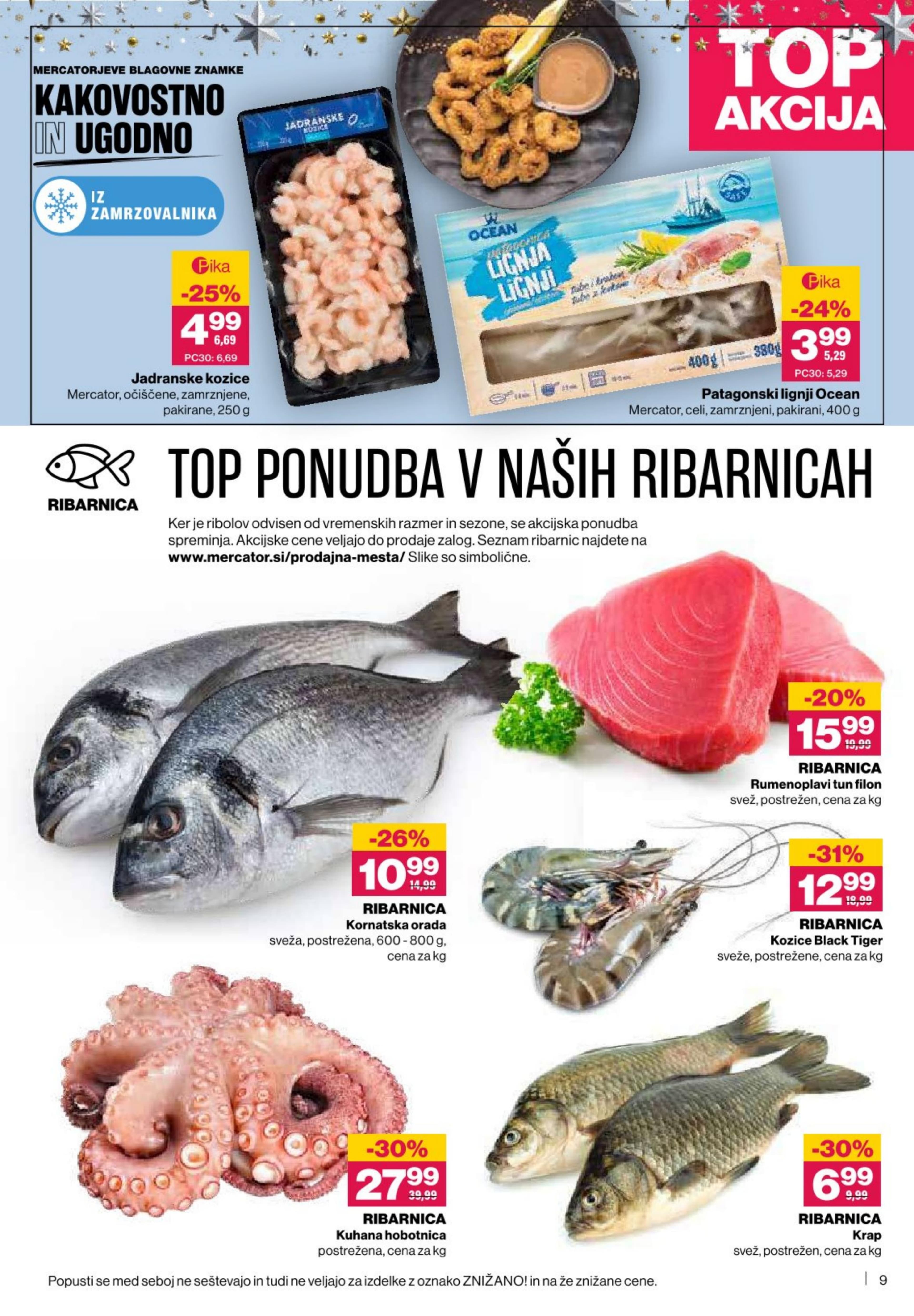 Stran 9. Mercator kataloga - Akcije od 11.12. do 17.12.2025.