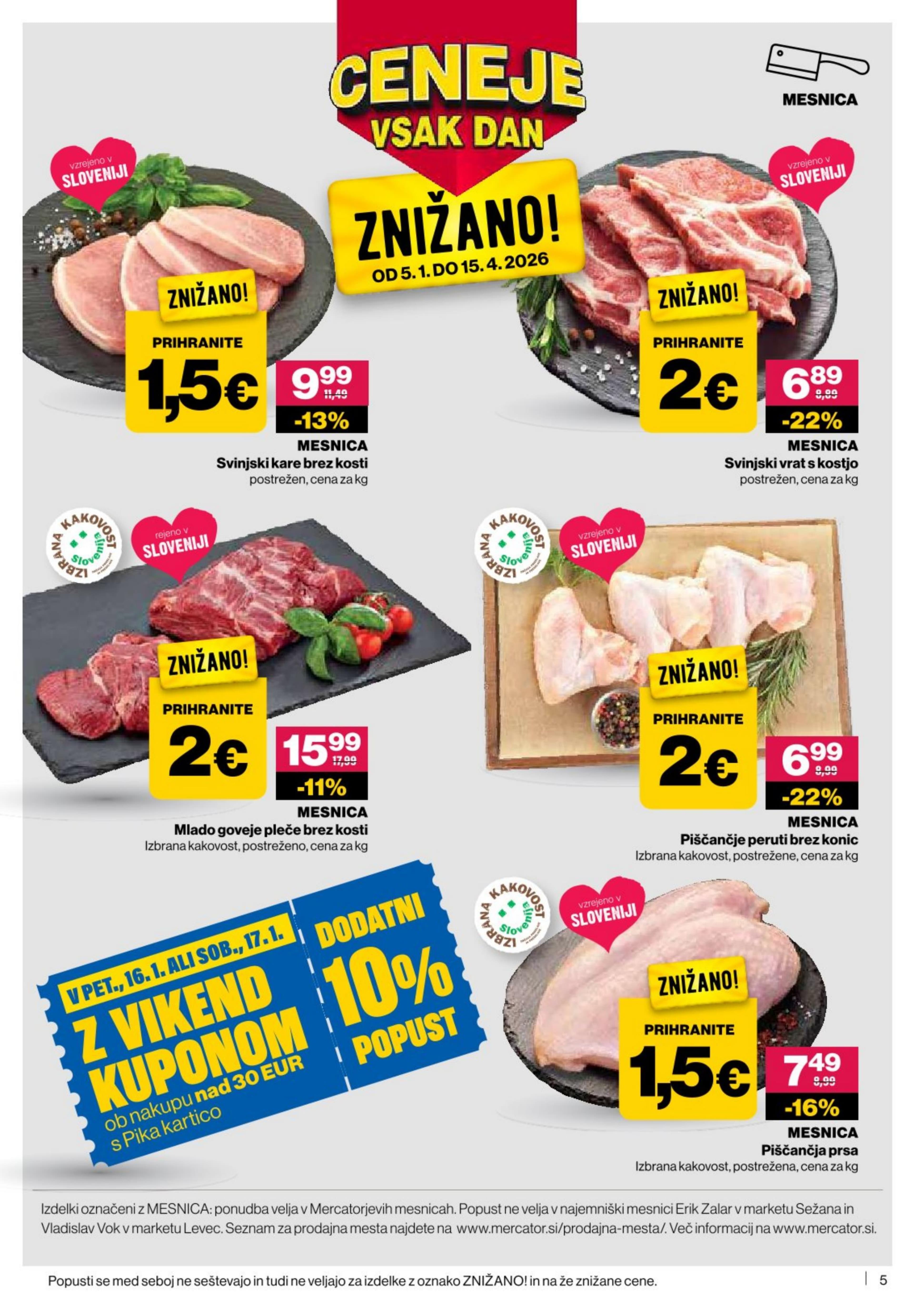 Stran 5. Mercator kataloga - Akcijska ponudba