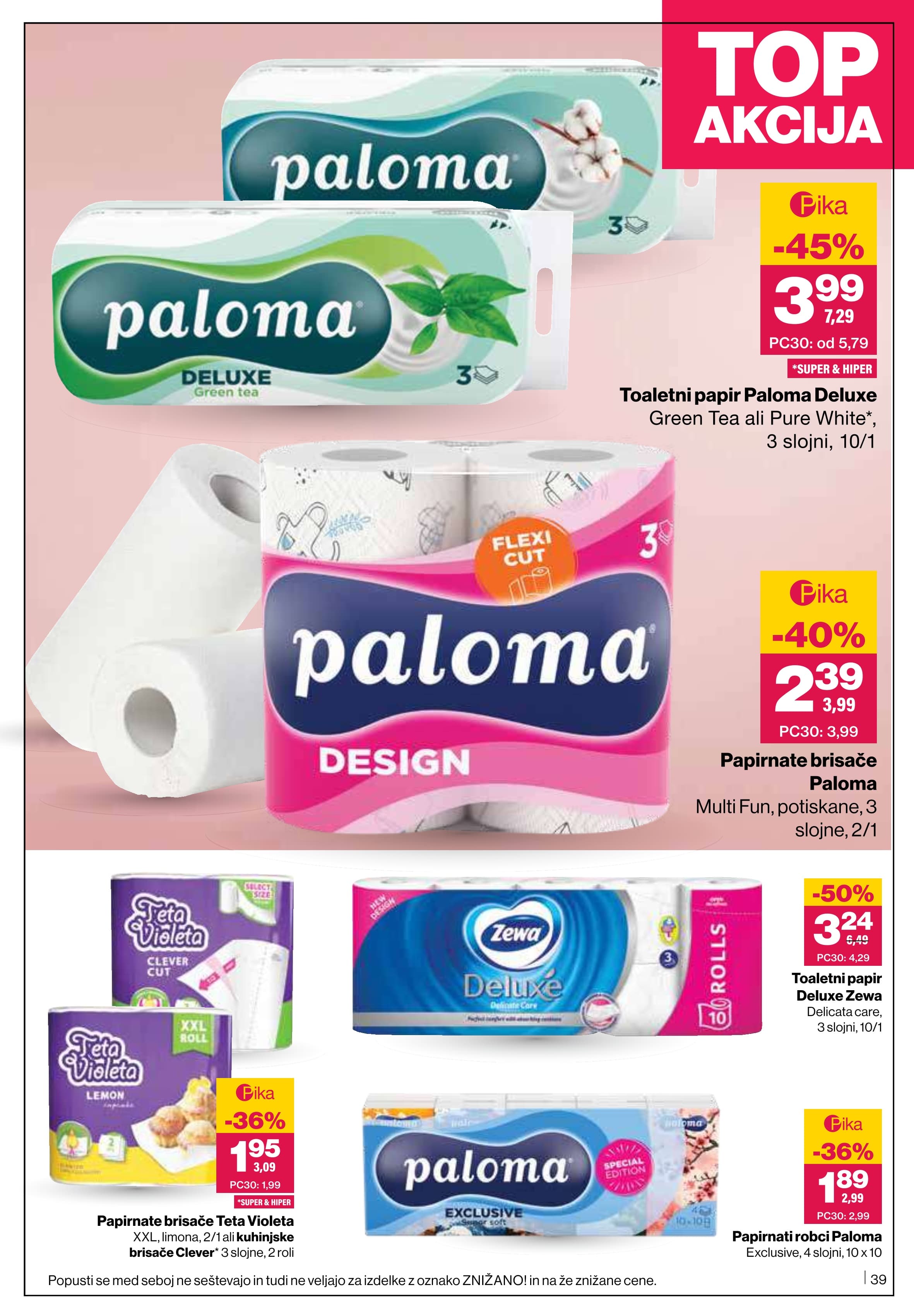 Stran 39. Mercator kataloga - Tedenska akcija