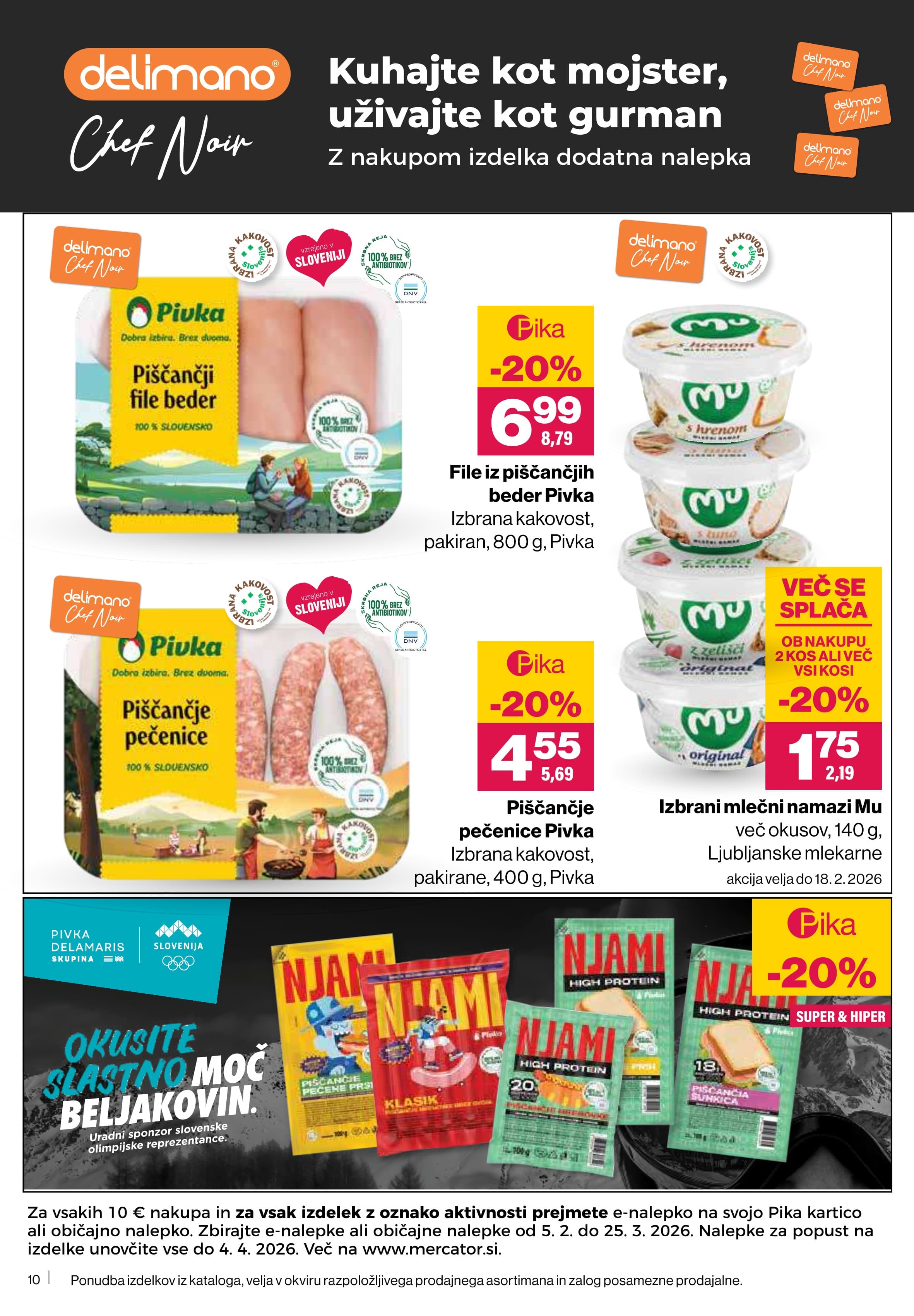 Stran 10. Mercator kataloga - Akcijska ponudba