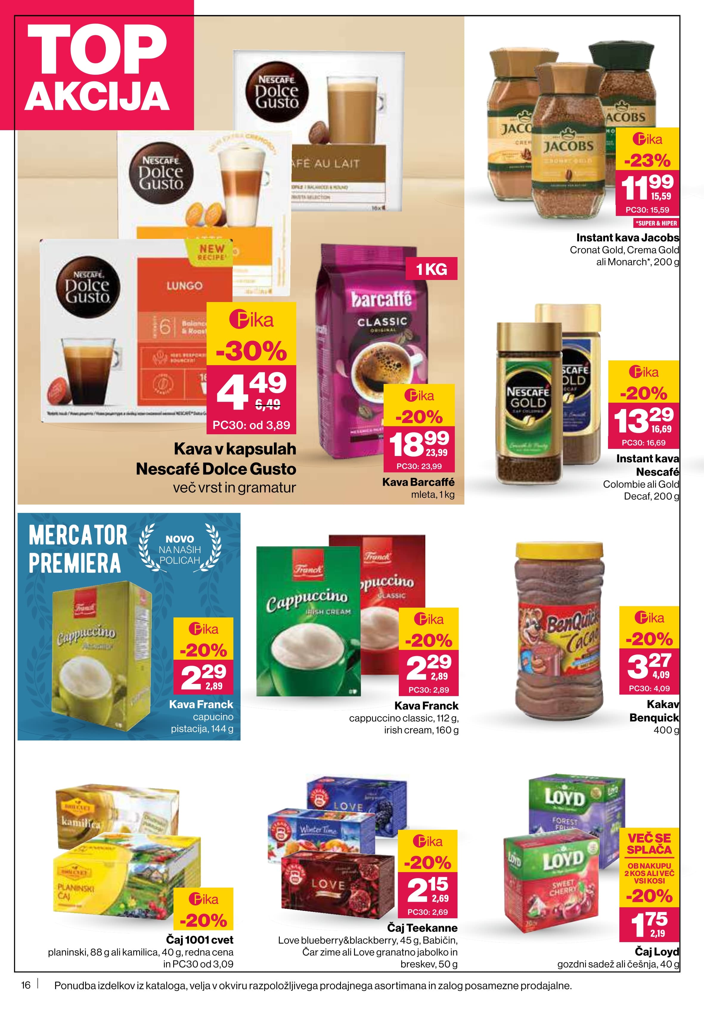 Stran 16. Mercator kataloga - Akcijska ponudba