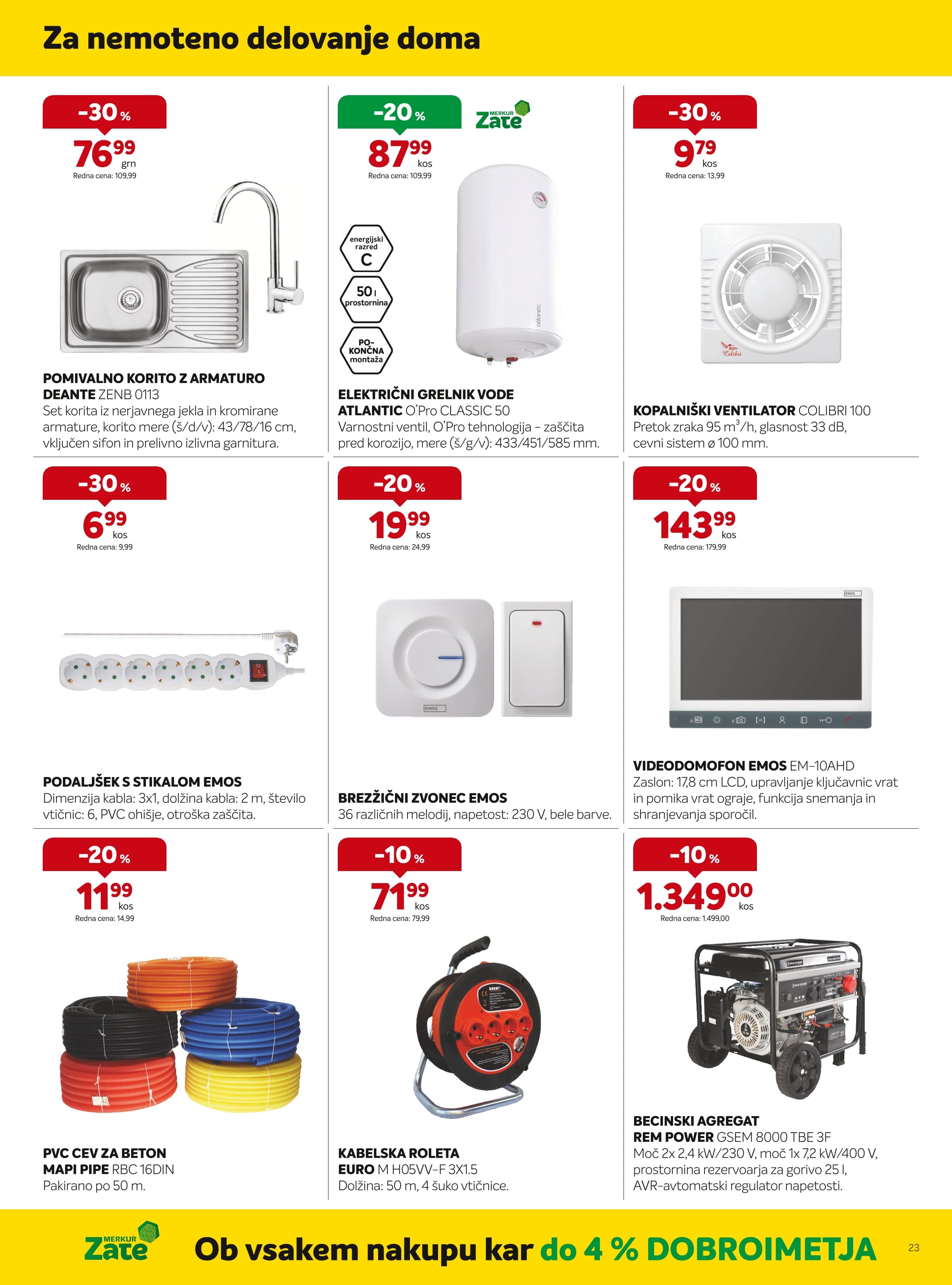 Stran 23. Merkur kataloga - Akcijska ponudba