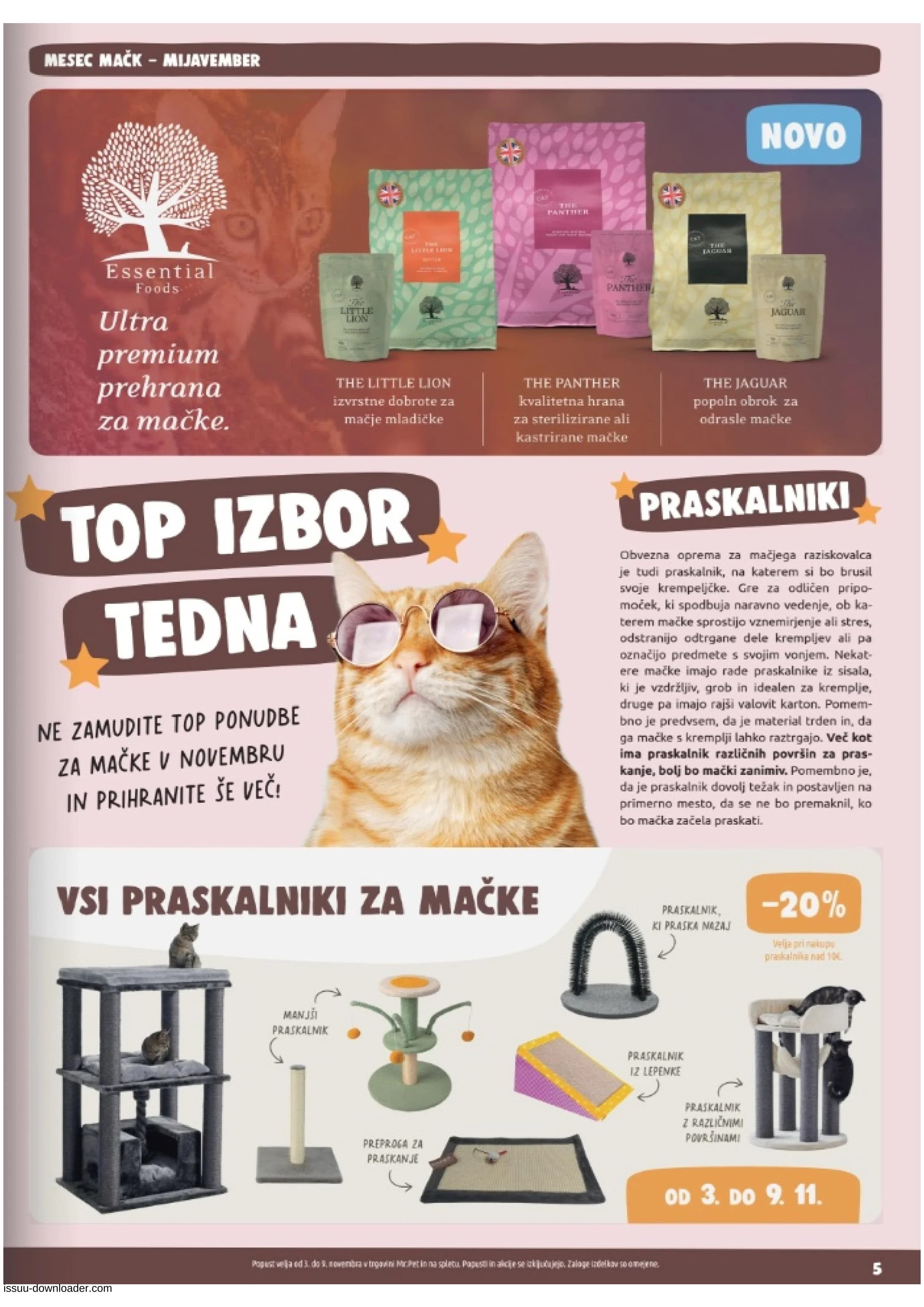 Stran 5. Mr. Pet kataloga - Akcije od 03.11. do 30.11.2025.