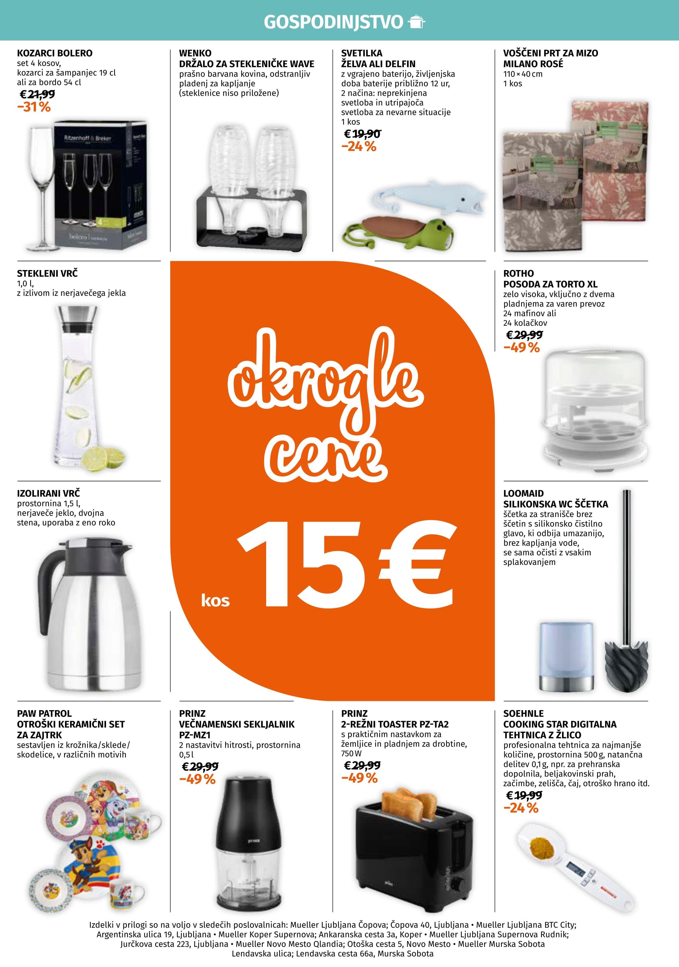 Stran 1. Mueller kataloga - Ponudba gospodinjskih izdelkov
