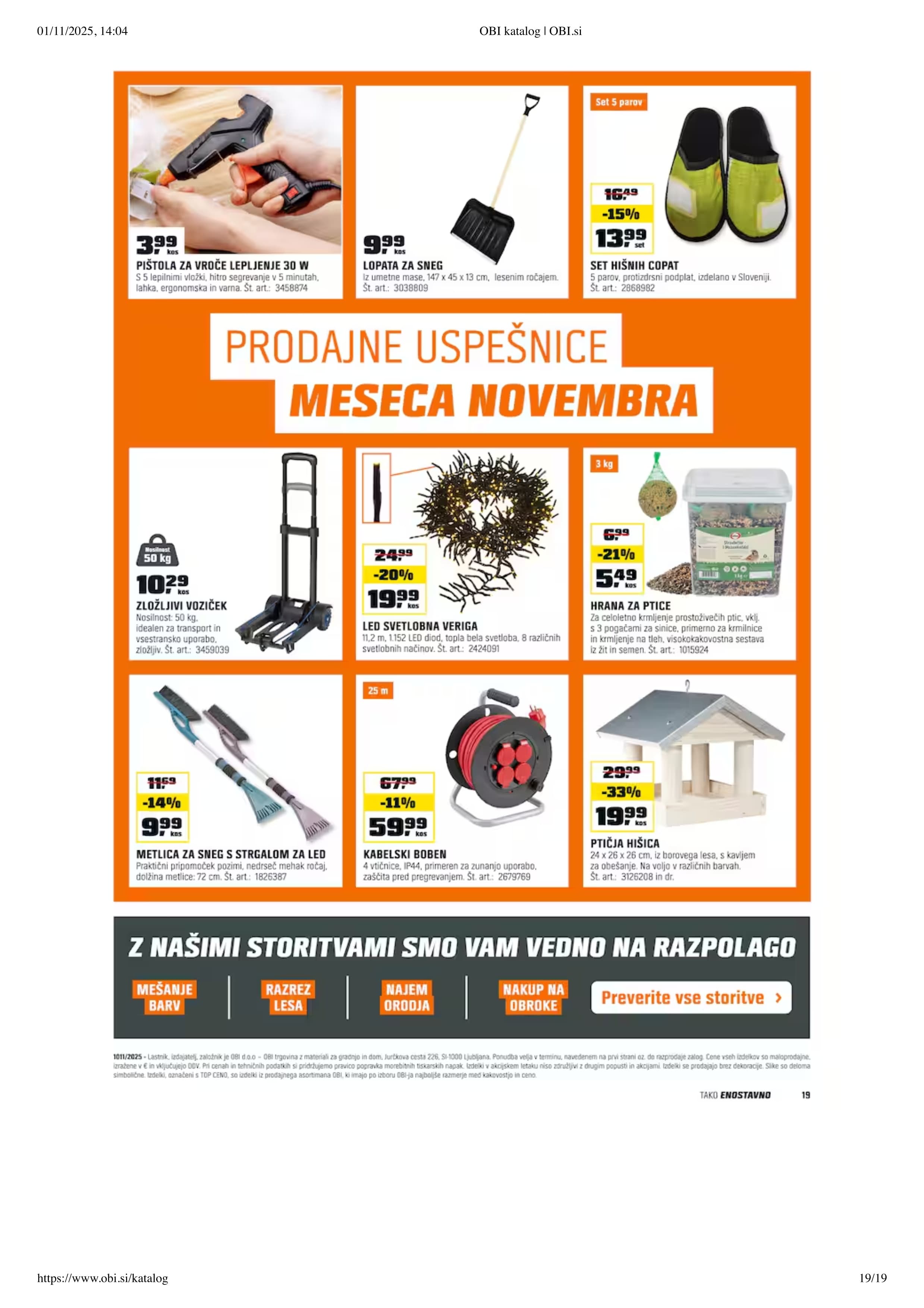 Stran 19. Obi kataloga - Akcije od 01.11. do 30.11.2025.