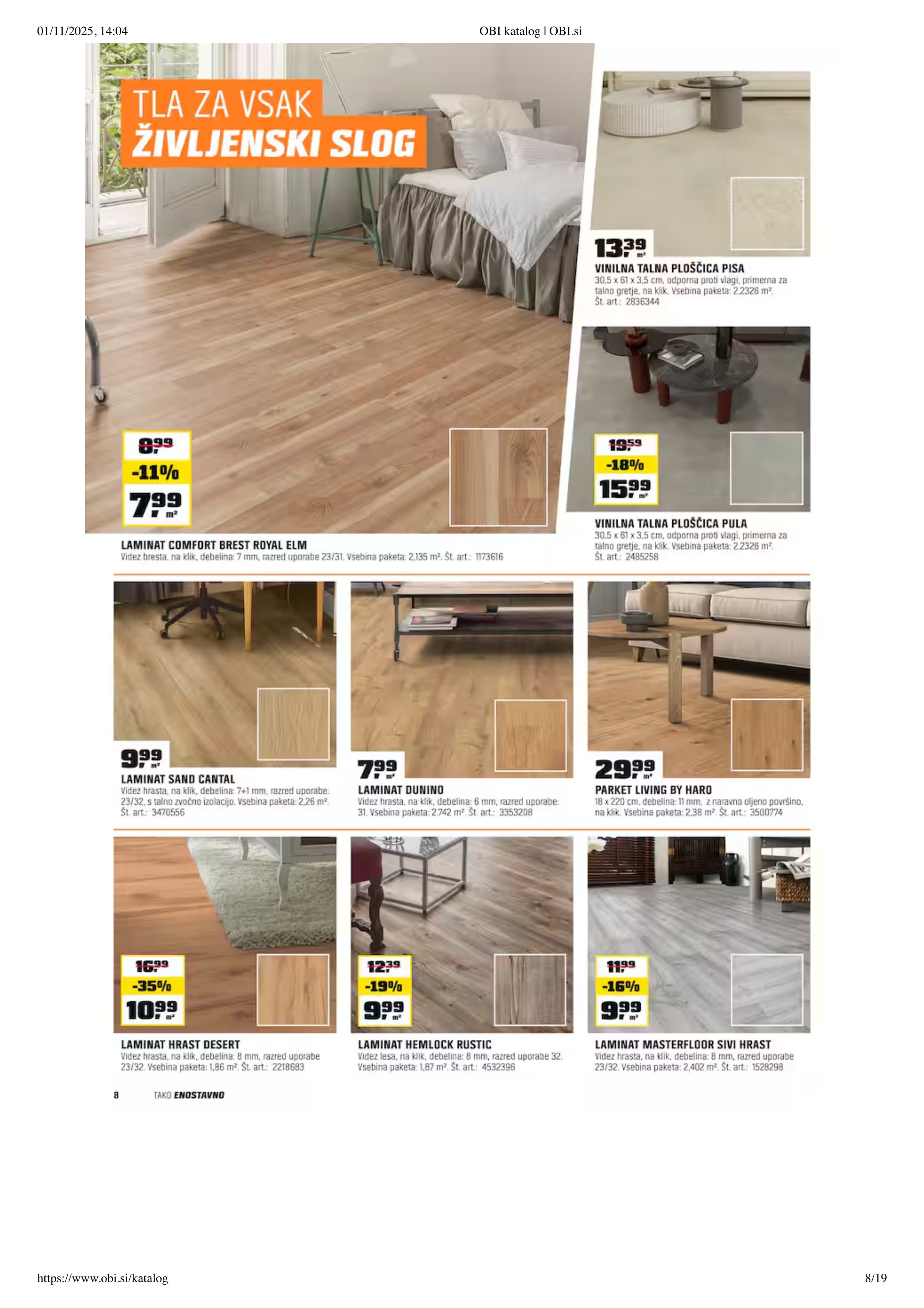 Stran 8. Obi kataloga - Akcije od 01.11. do 30.11.2025.