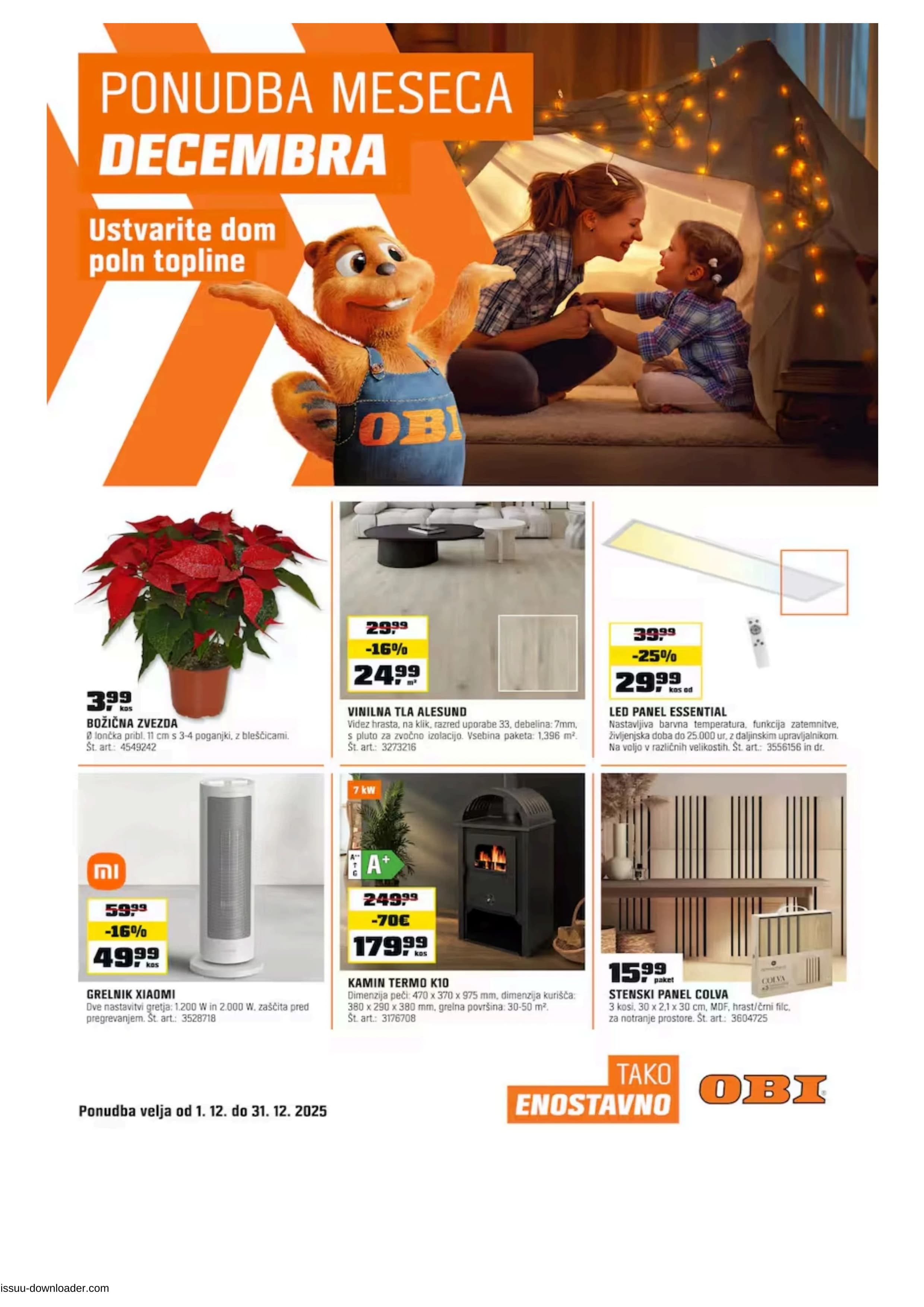 Stran 1. Obi kataloga - Akcije od 01.12. do 31.12.2025.