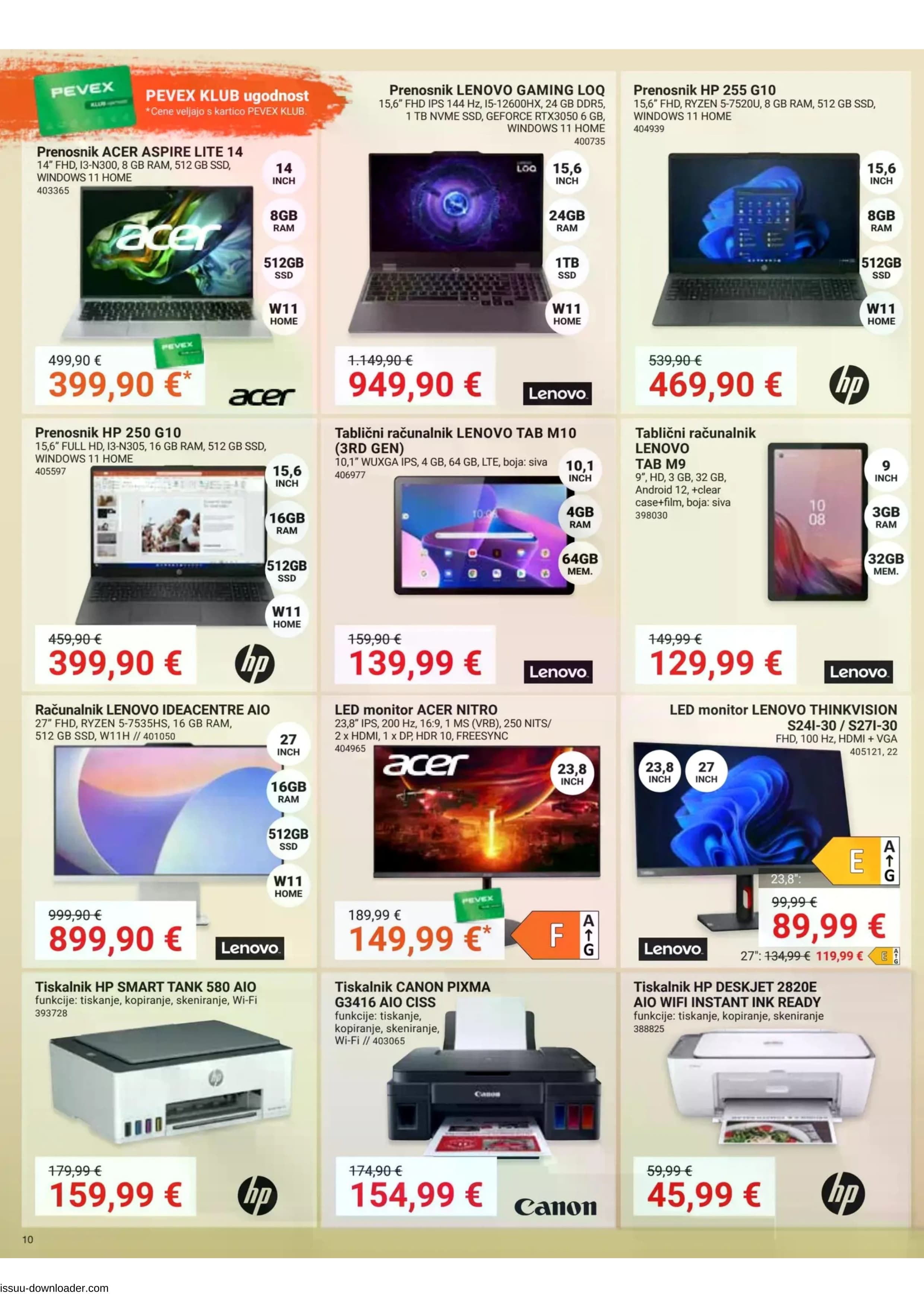 Stran 10. Pevex kataloga - Akcije od 23.10. do 17.11.2025.