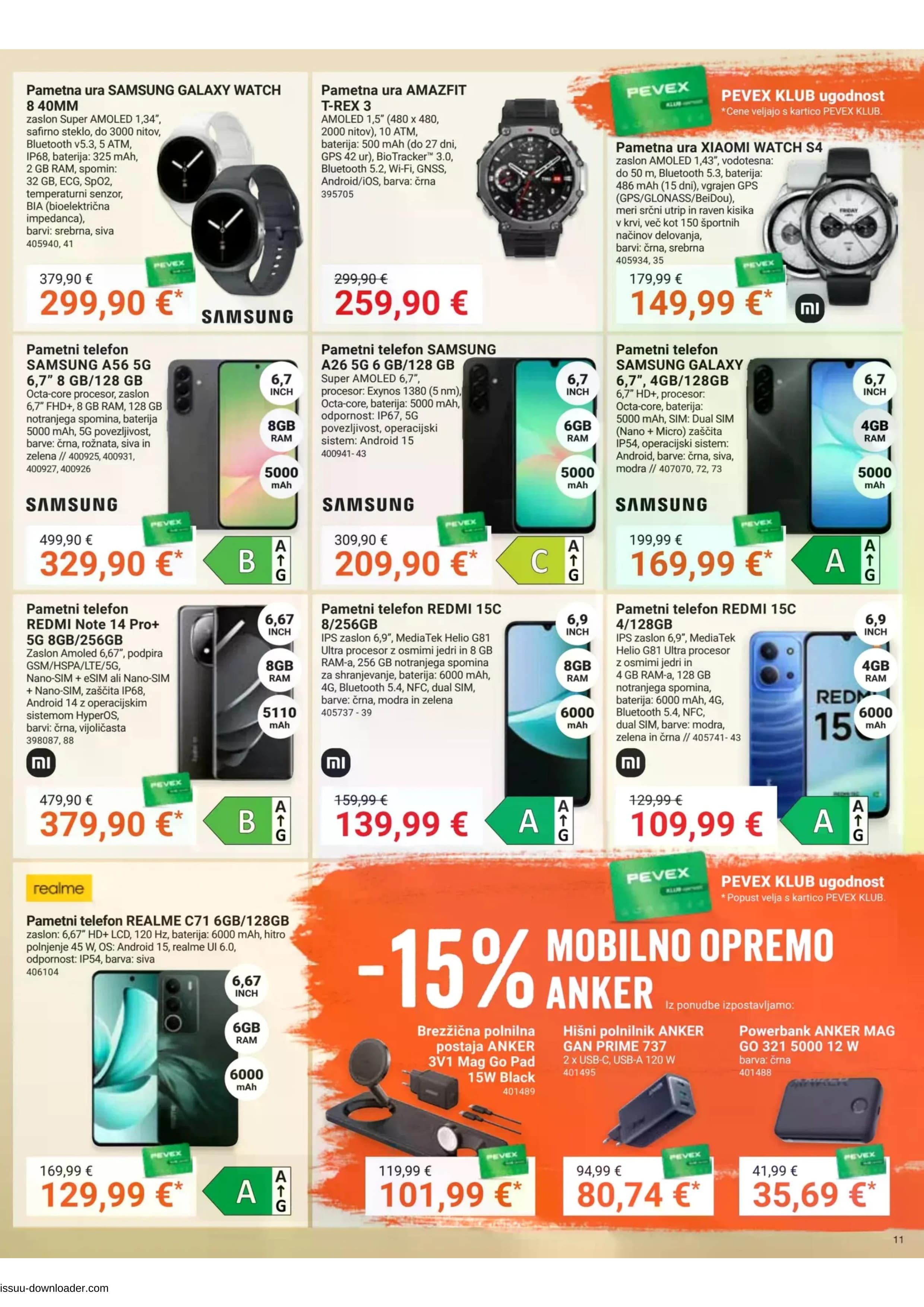 Stran 11. Pevex kataloga - Akcije od 23.10. do 17.11.2025.