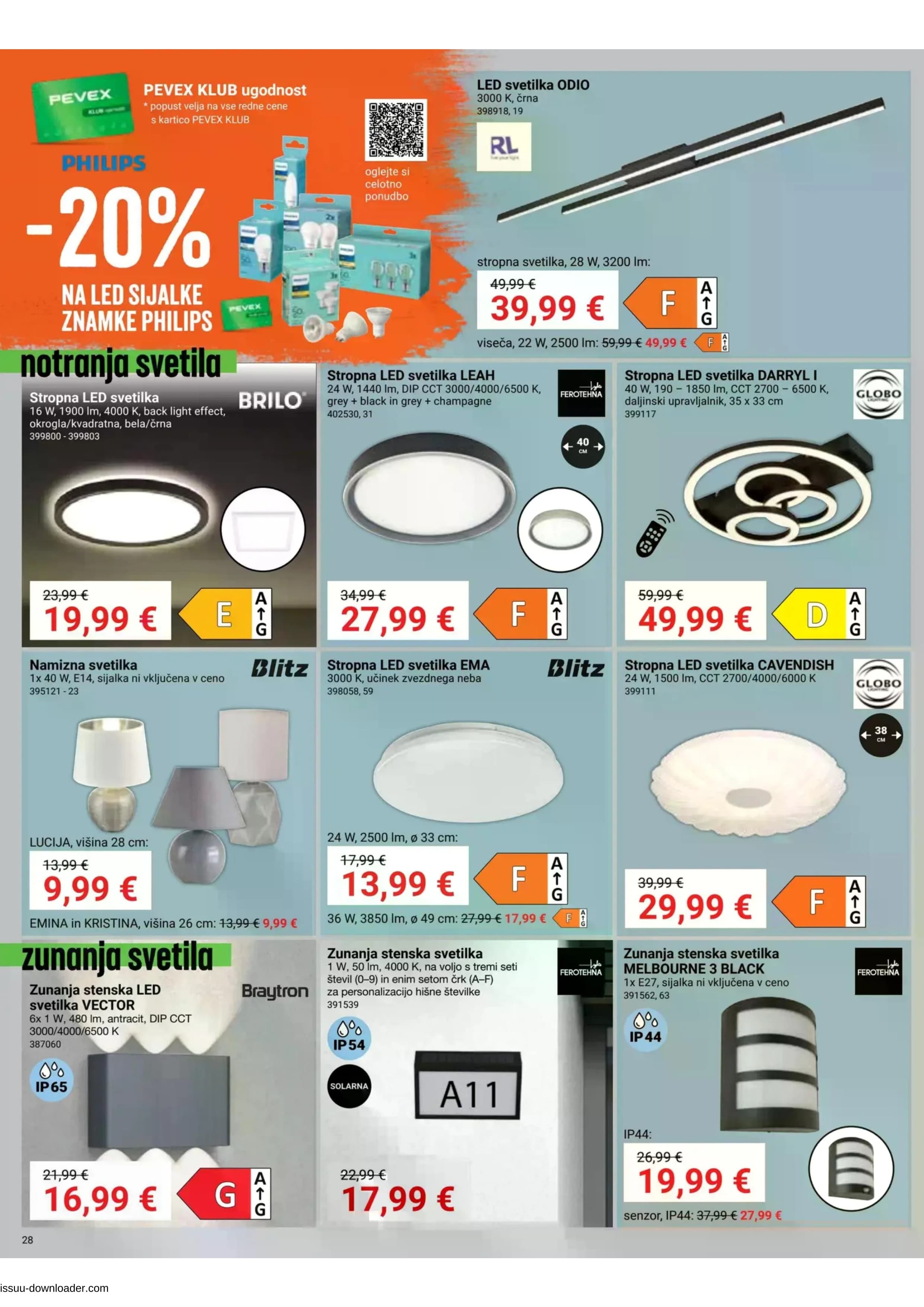 Stran 28. Pevex kataloga - Akcije od 23.10. do 17.11.2025.