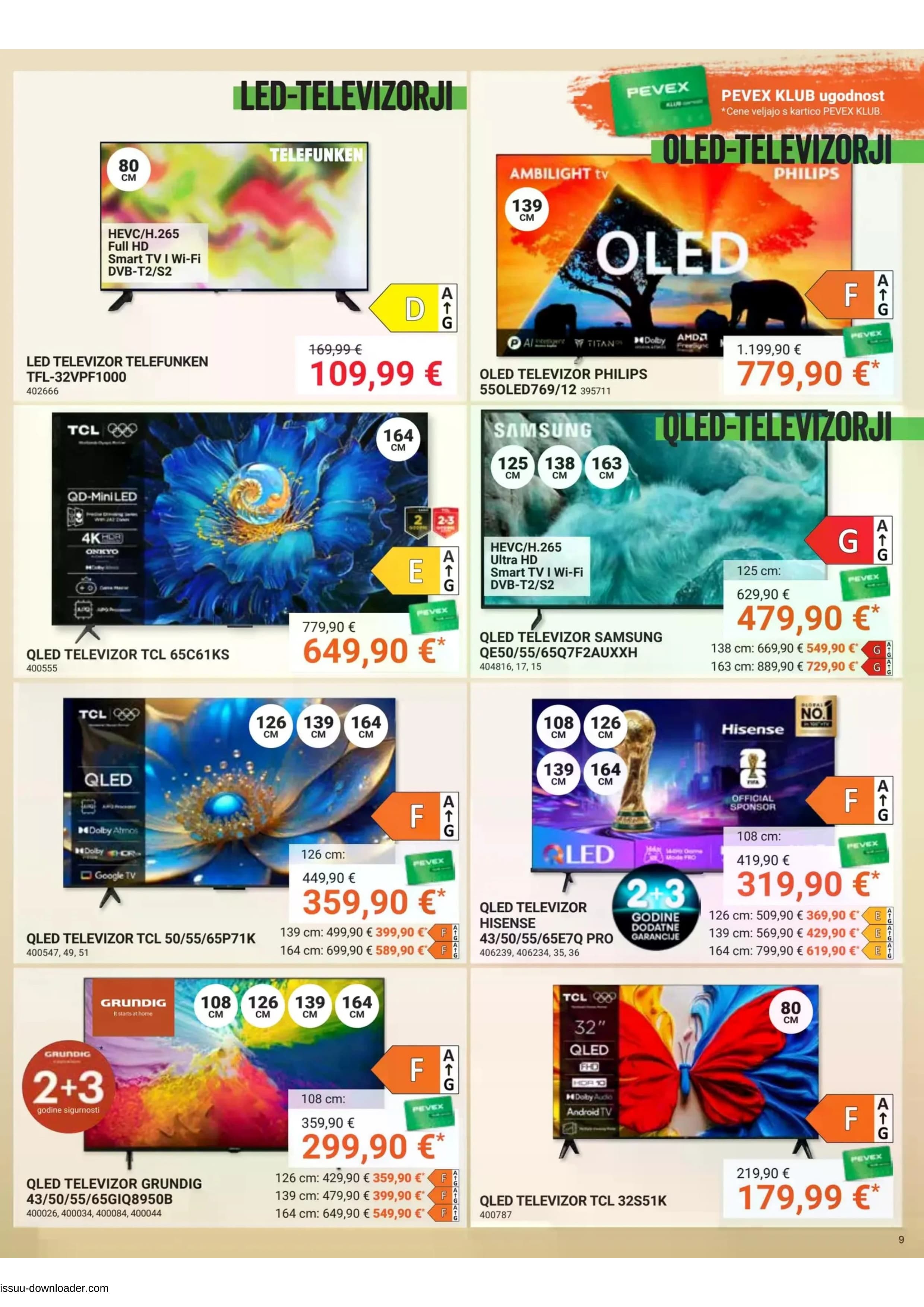 Stran 9. Pevex kataloga - Akcije od 23.10. do 17.11.2025.