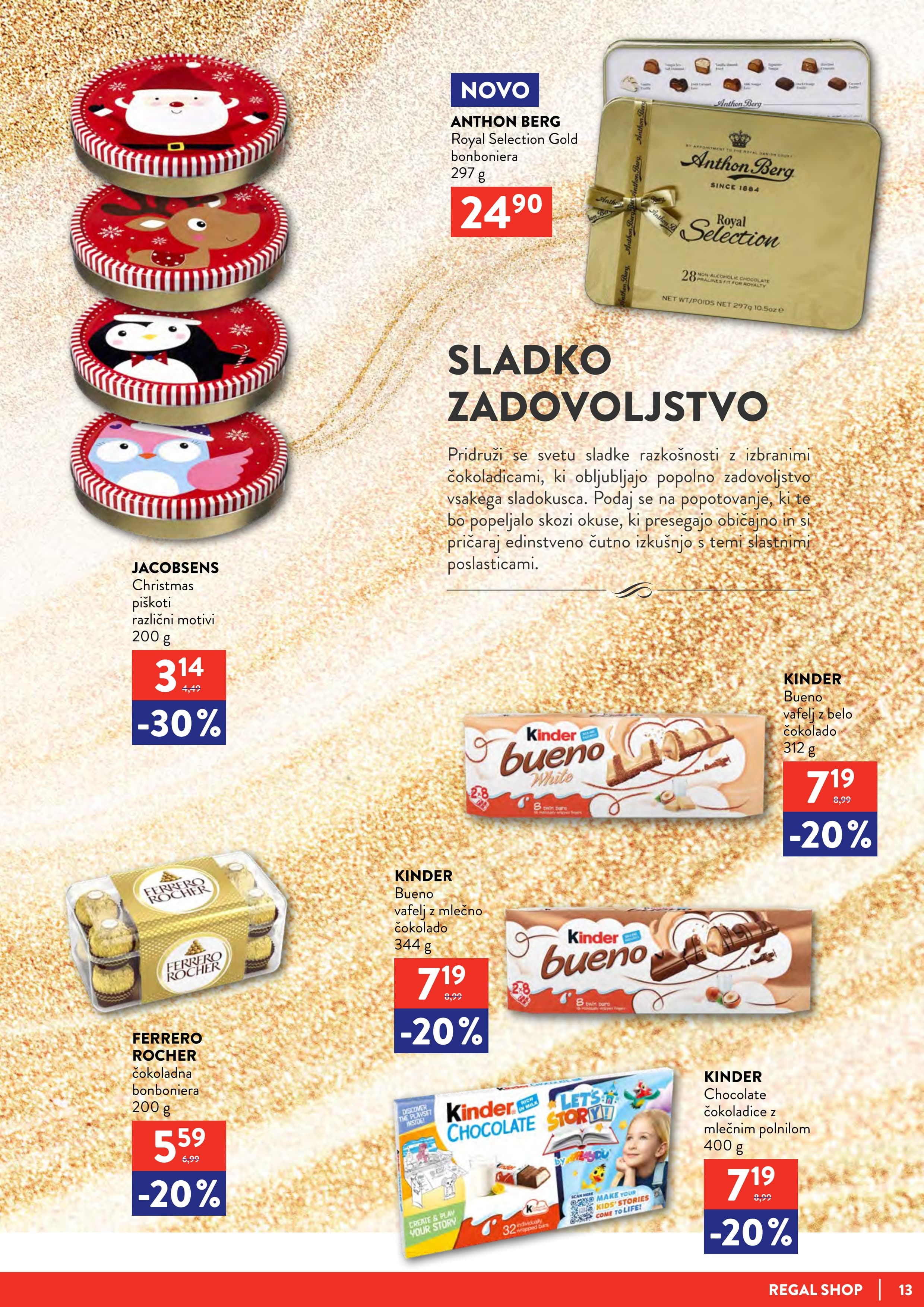 Stran 13. Regal Shop kataloga - Akcije od 01.12. do 05.01.2026.