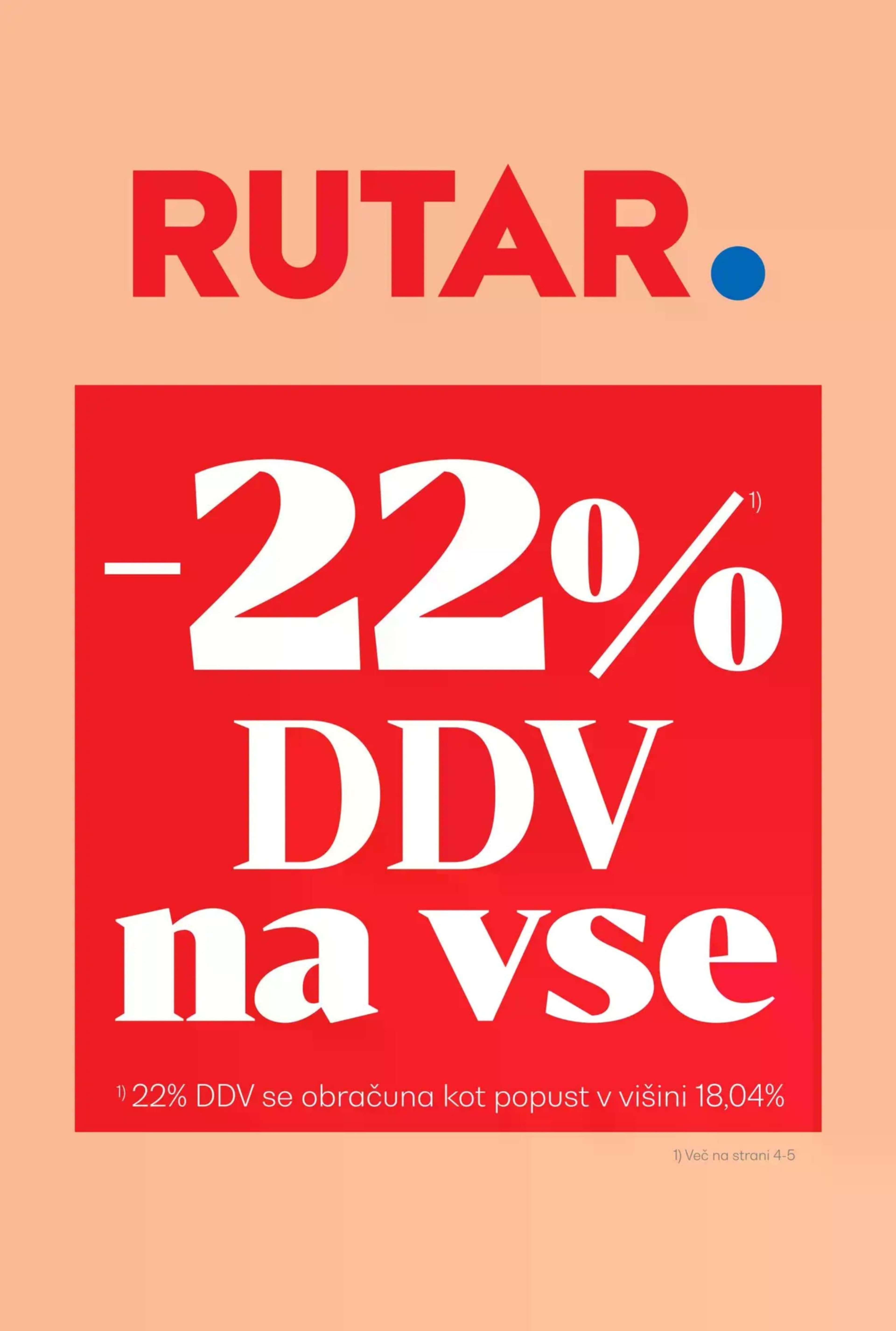Stran 1. Rutar kataloga - Akcije od 22.10. do 25.10.2025.