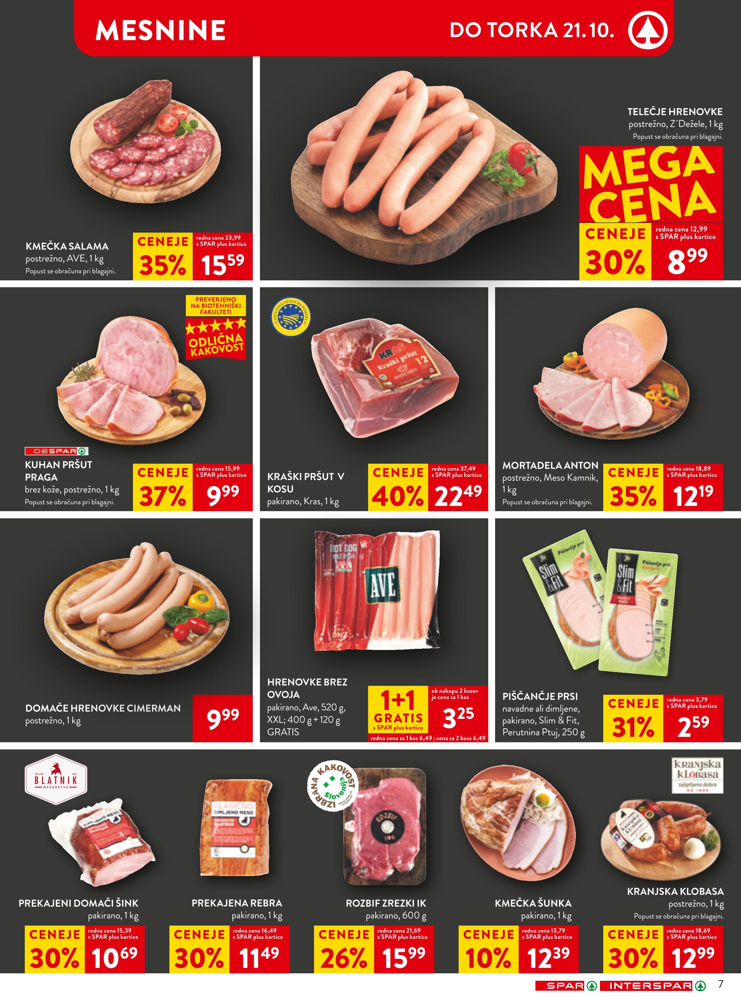 Stran 7. Spar kataloga - Akcije od 15.10. do 21.10.2025.