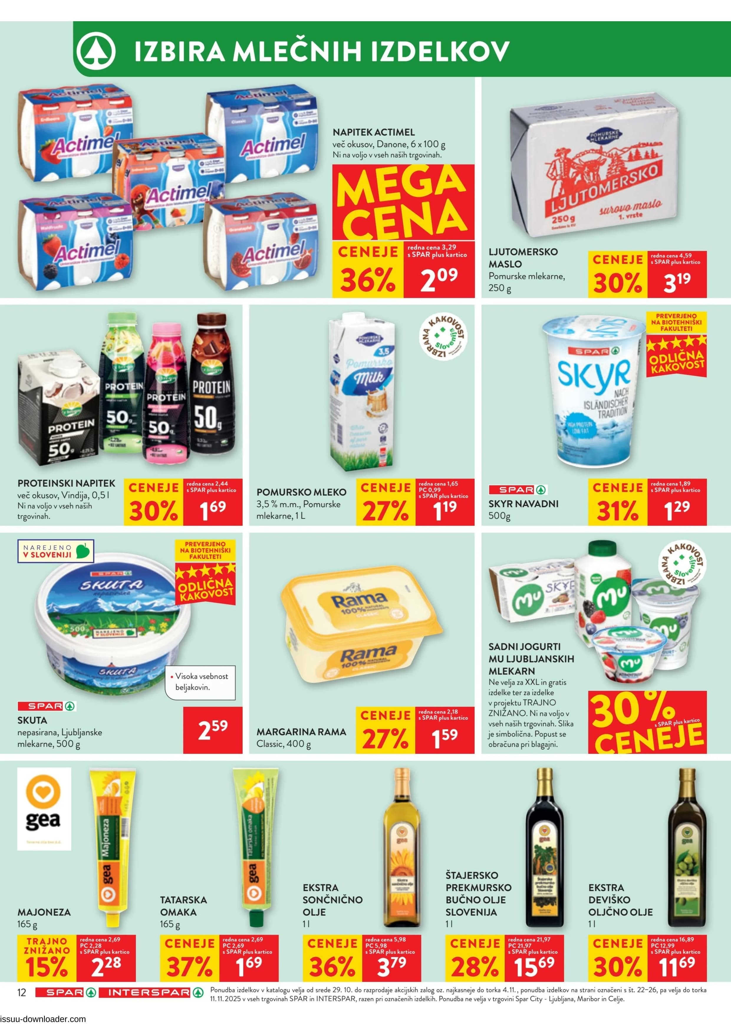 Stran 16. Spar kataloga - Akcije od 29.10. do 04.11.2025.