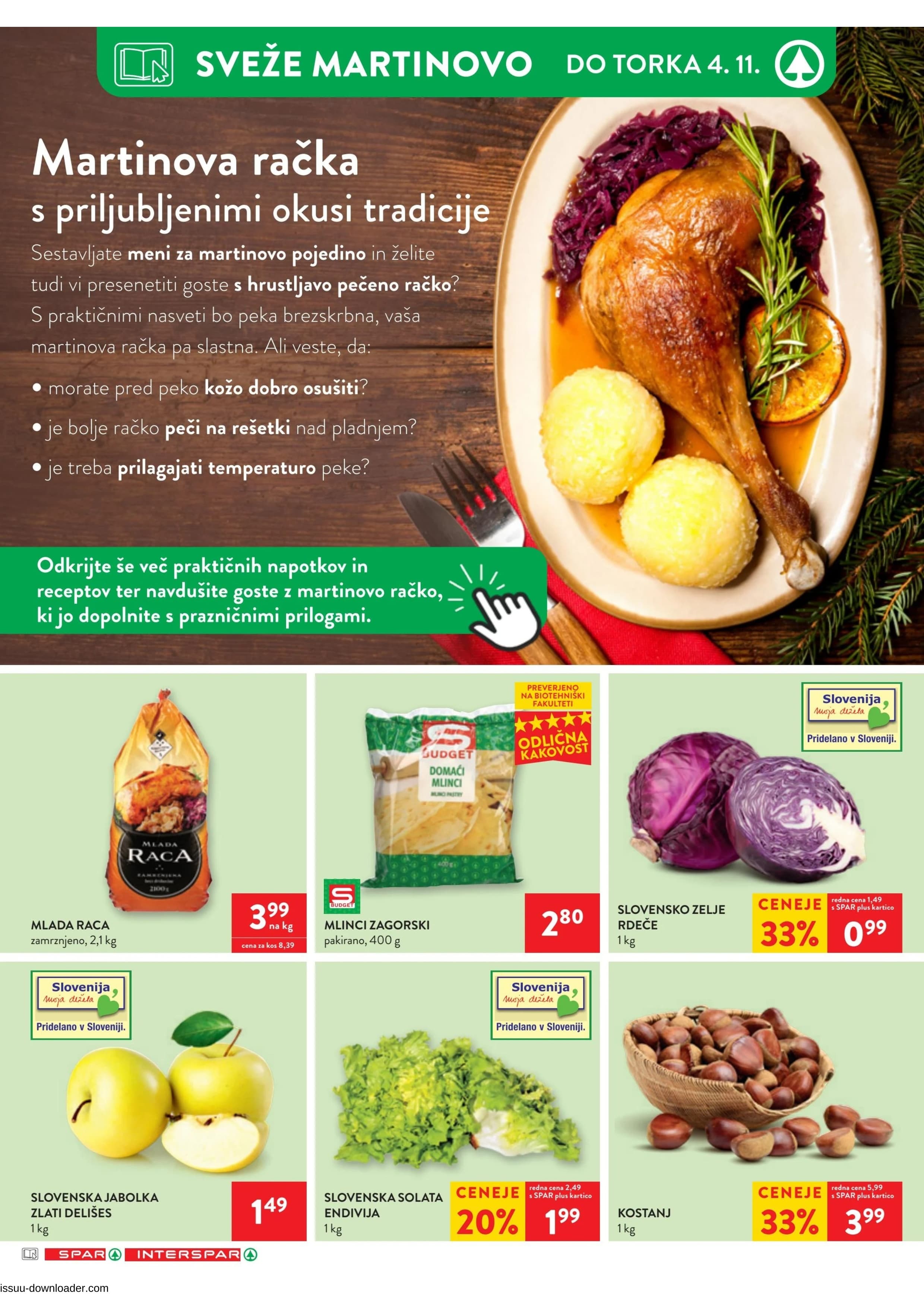 Stran 8. Spar kataloga - Akcije od 29.10. do 04.11.2025.
