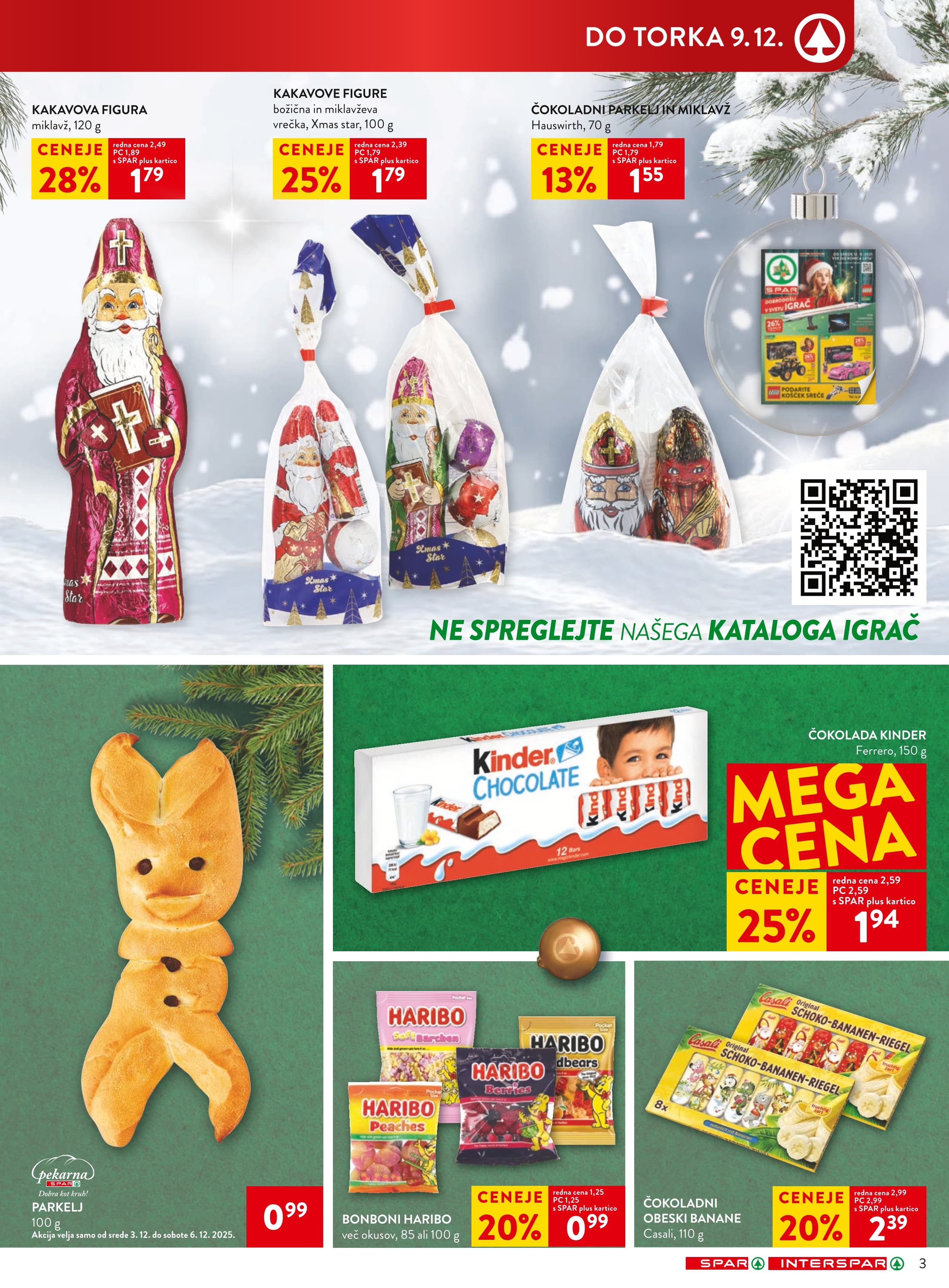 Stran 3. Spar kataloga - Akcije od 03.12. do 09.12.2025.