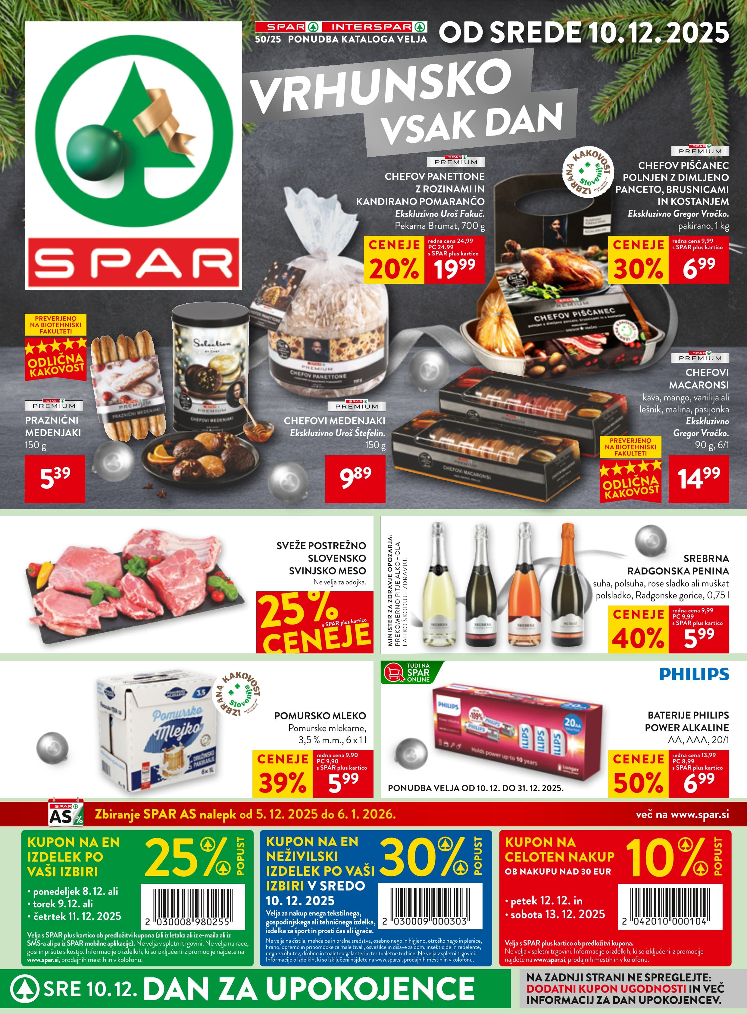 Stran 1. Spar kataloga - Akcije od 10.12. do 16.12.2025.