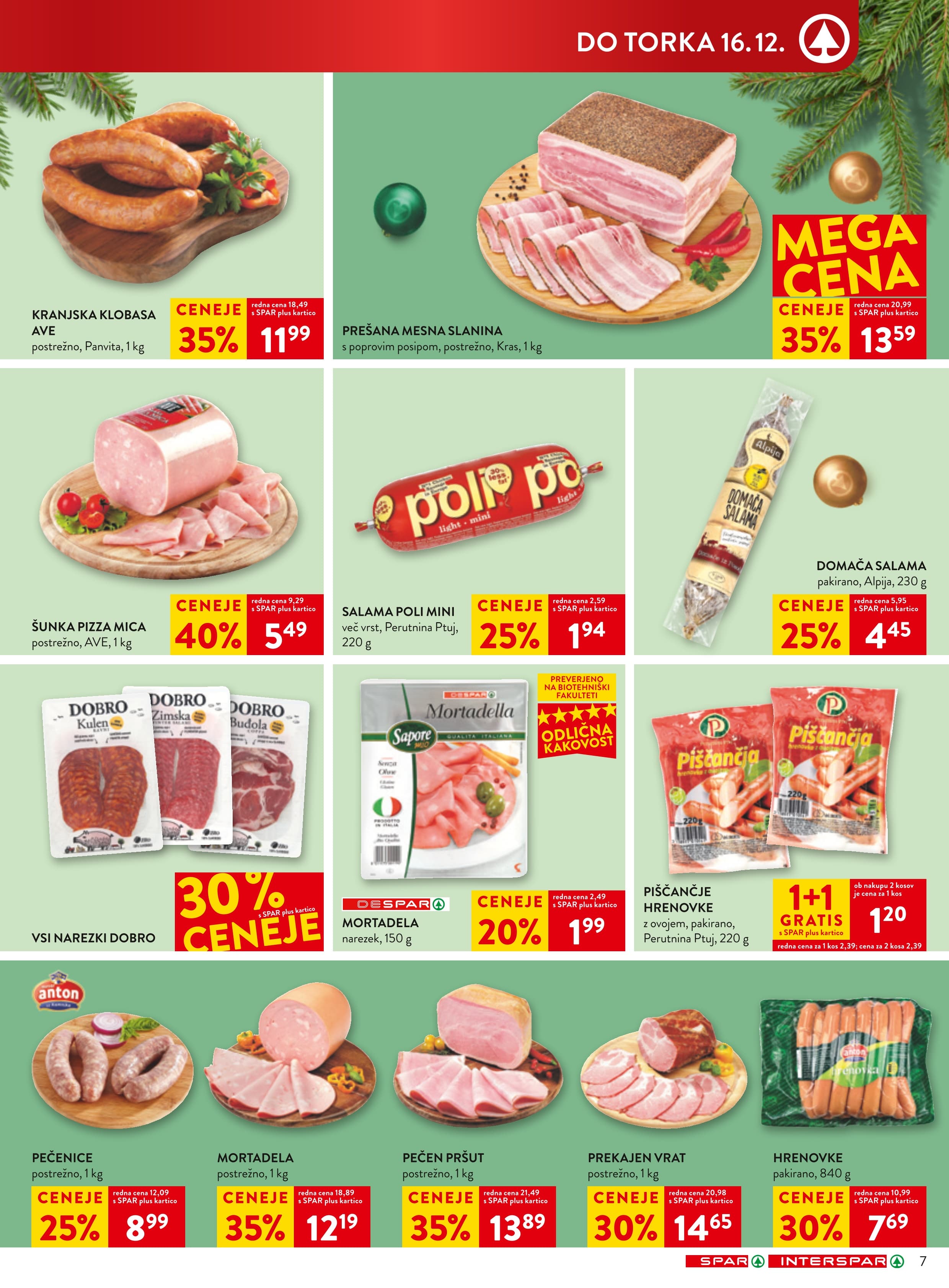 Stran 7. Spar kataloga - Akcije od 10.12. do 16.12.2025.