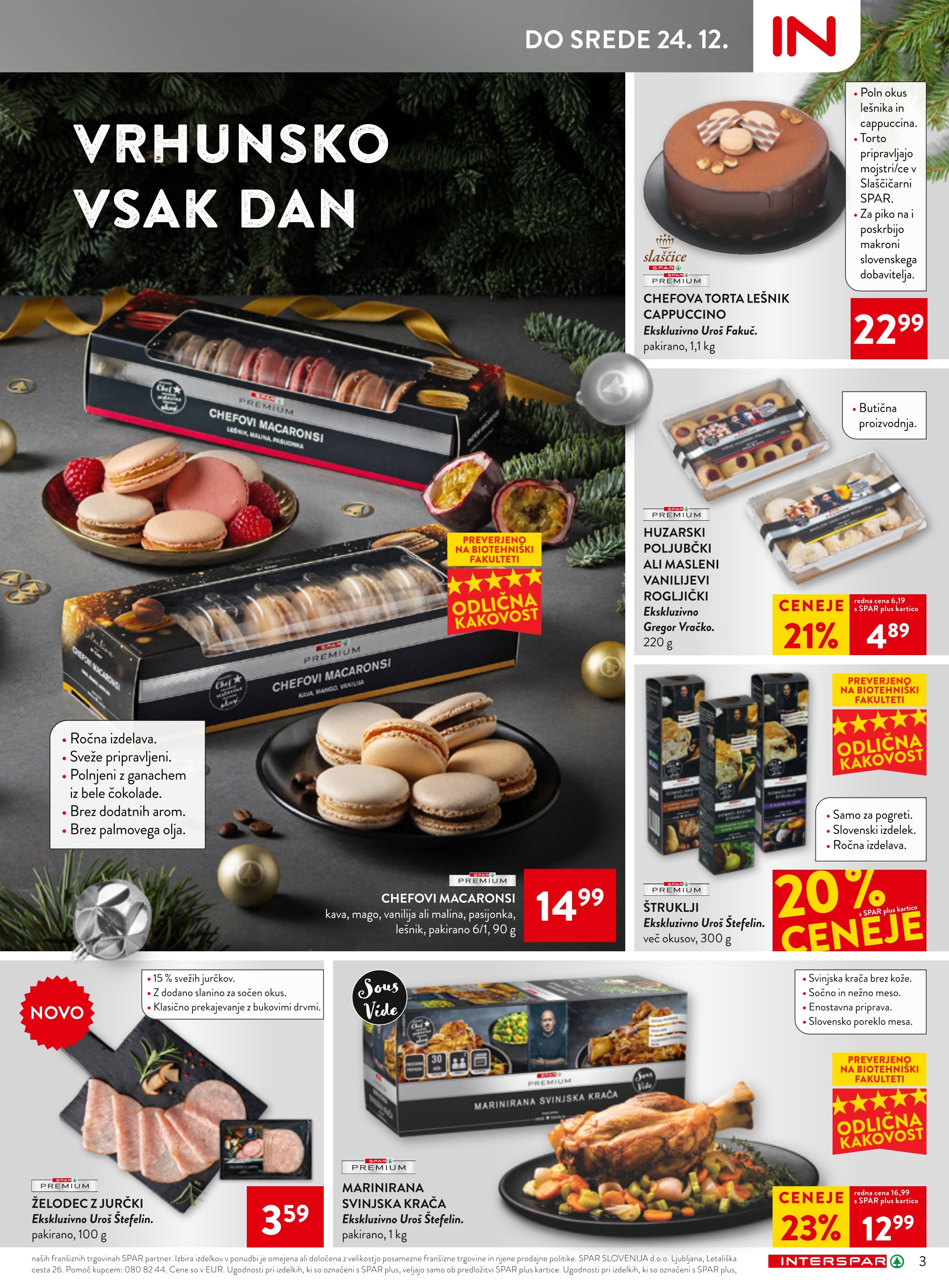 Stran 3. Spar kataloga - Akcije od 17.12. do 24.12.2025.