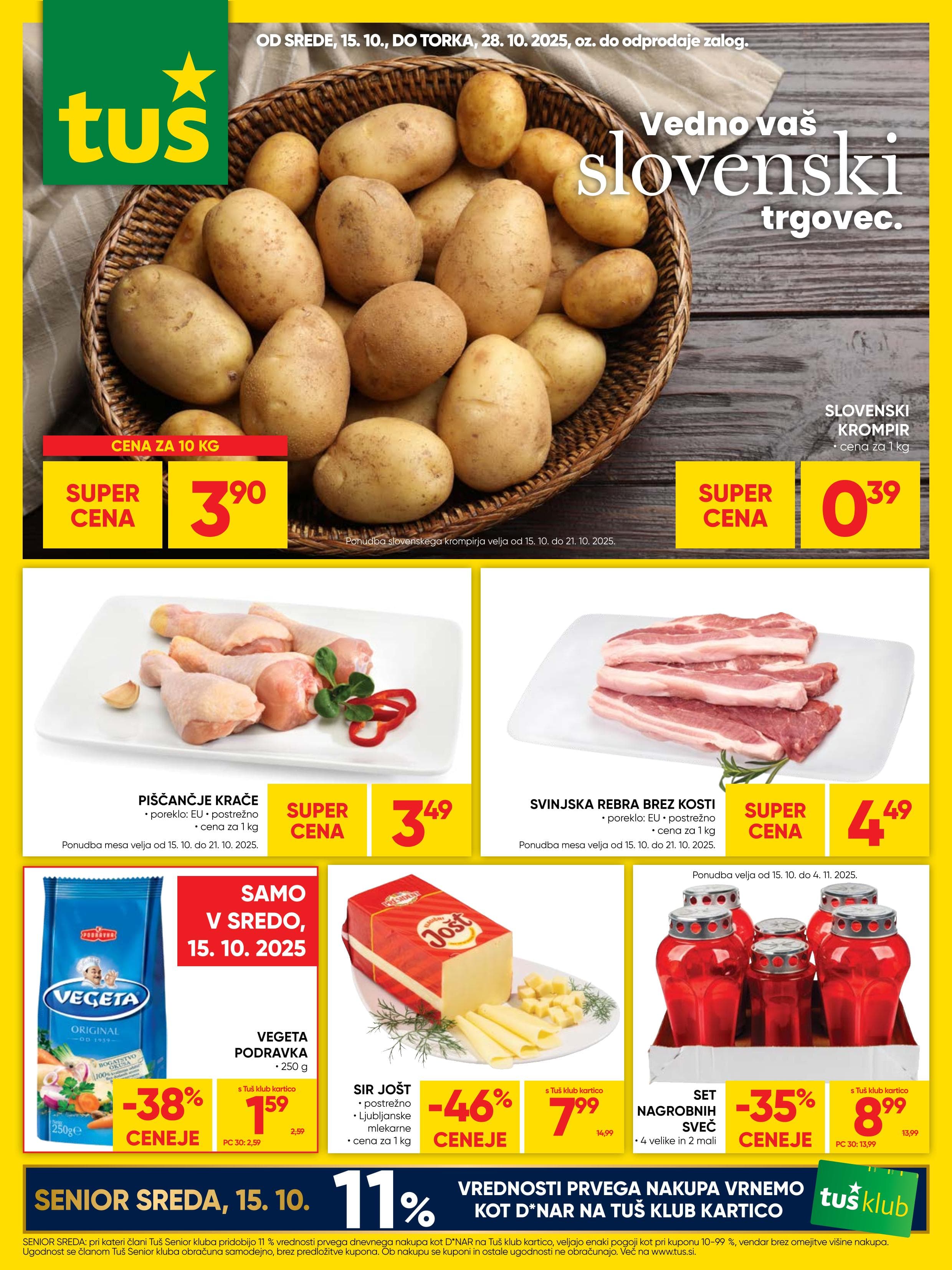 Stran 1. Tuš kataloga - Akcije od 15.10. do 28.10.2025.