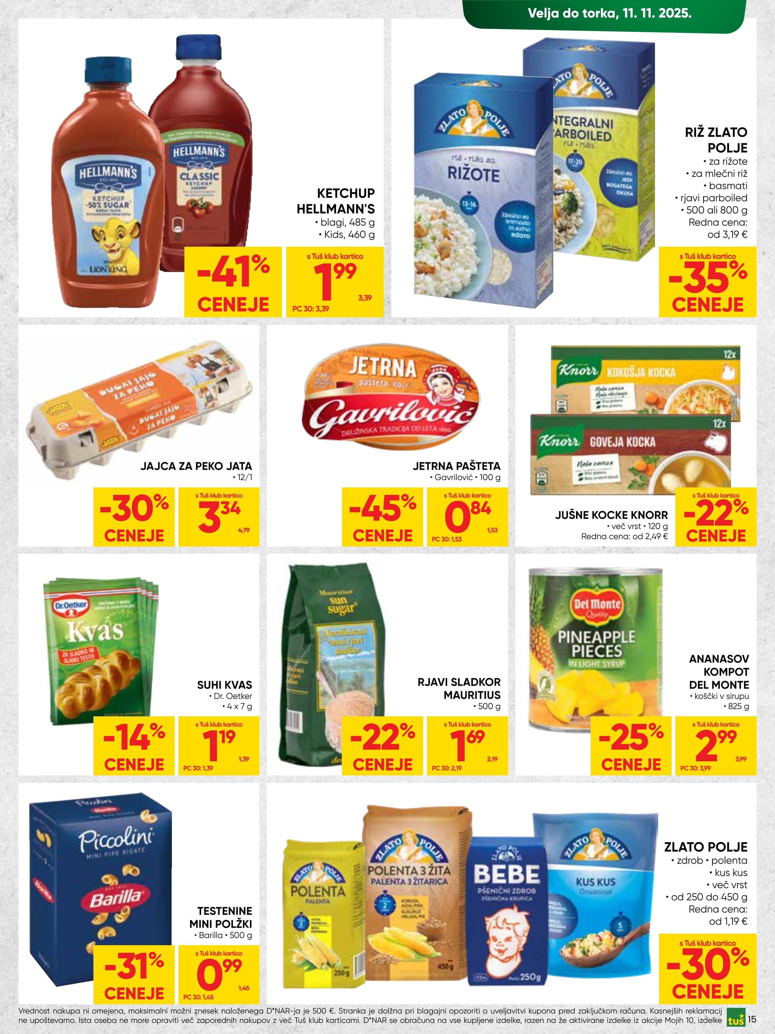 Stran 15. Tuš kataloga - Akcije od 29.10. do 11.11.2025.