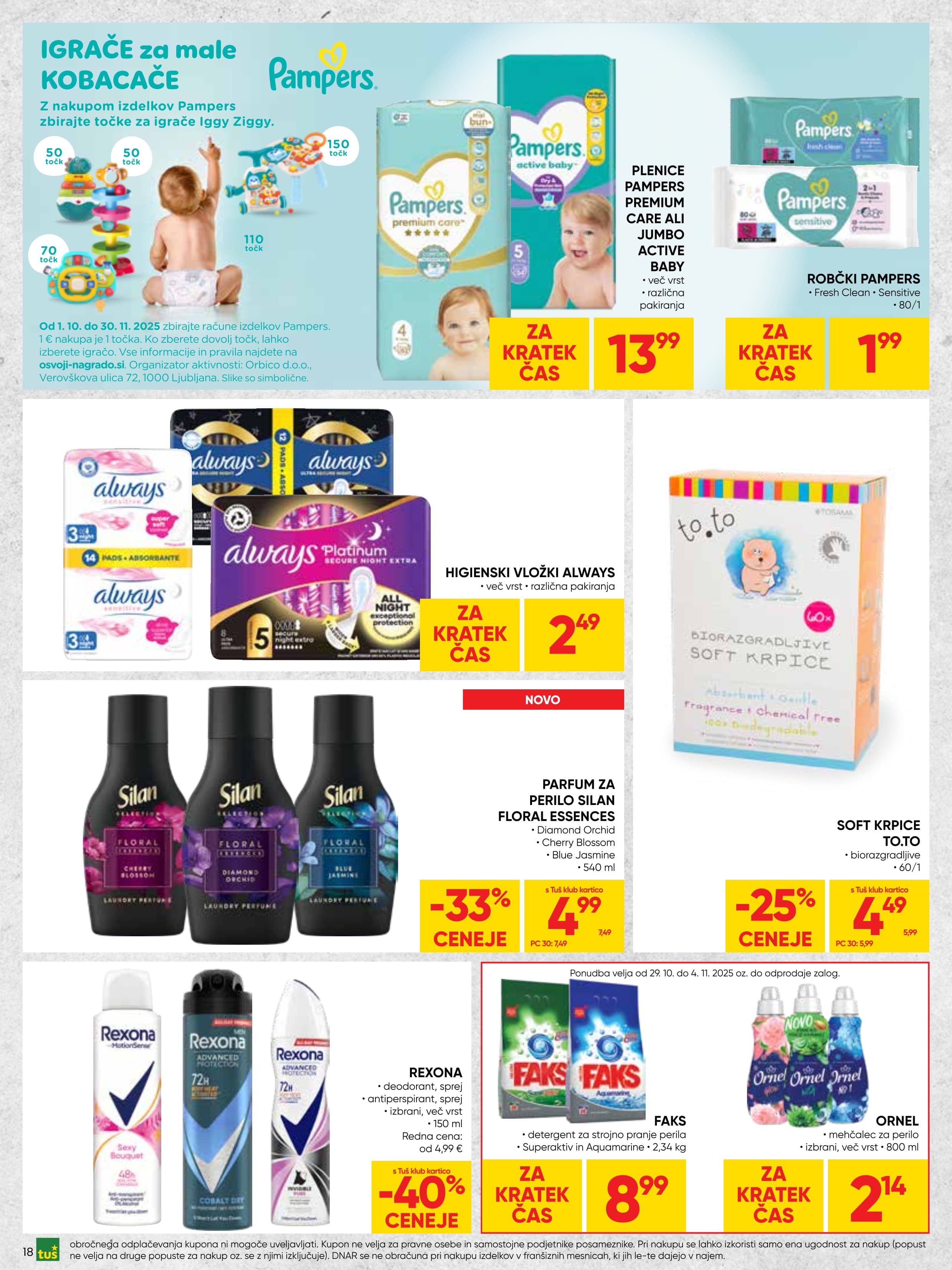 Stran 18. Tuš kataloga - Akcije od 29.10. do 11.11.2025.