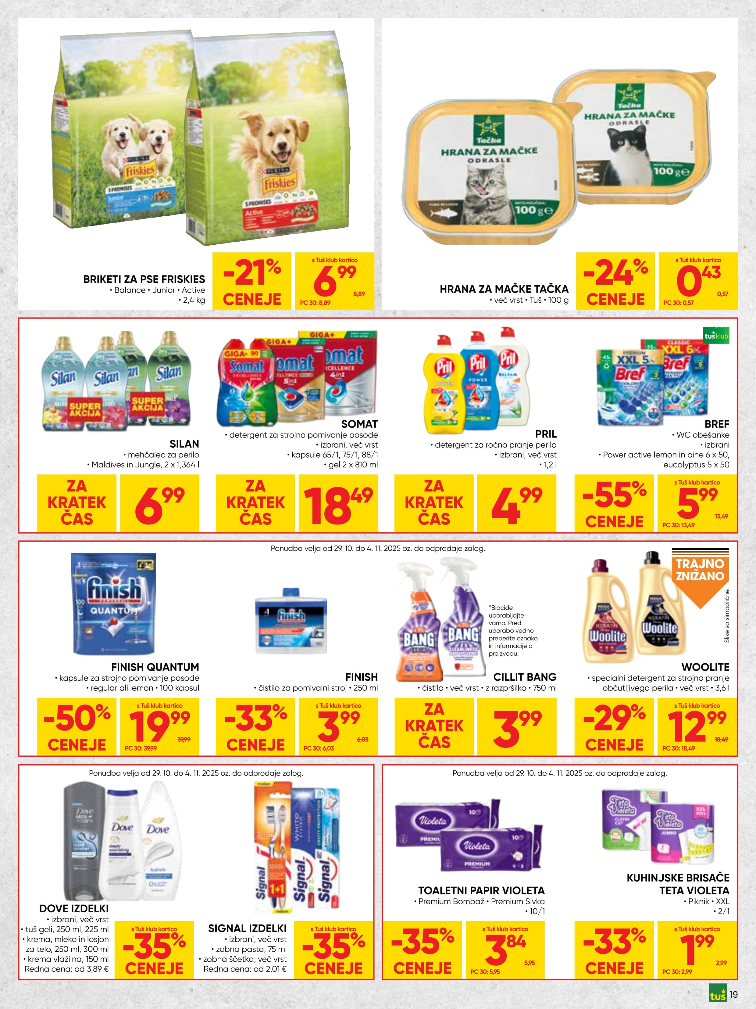 Stran 19. Tuš kataloga - Akcije od 29.10. do 11.11.2025.