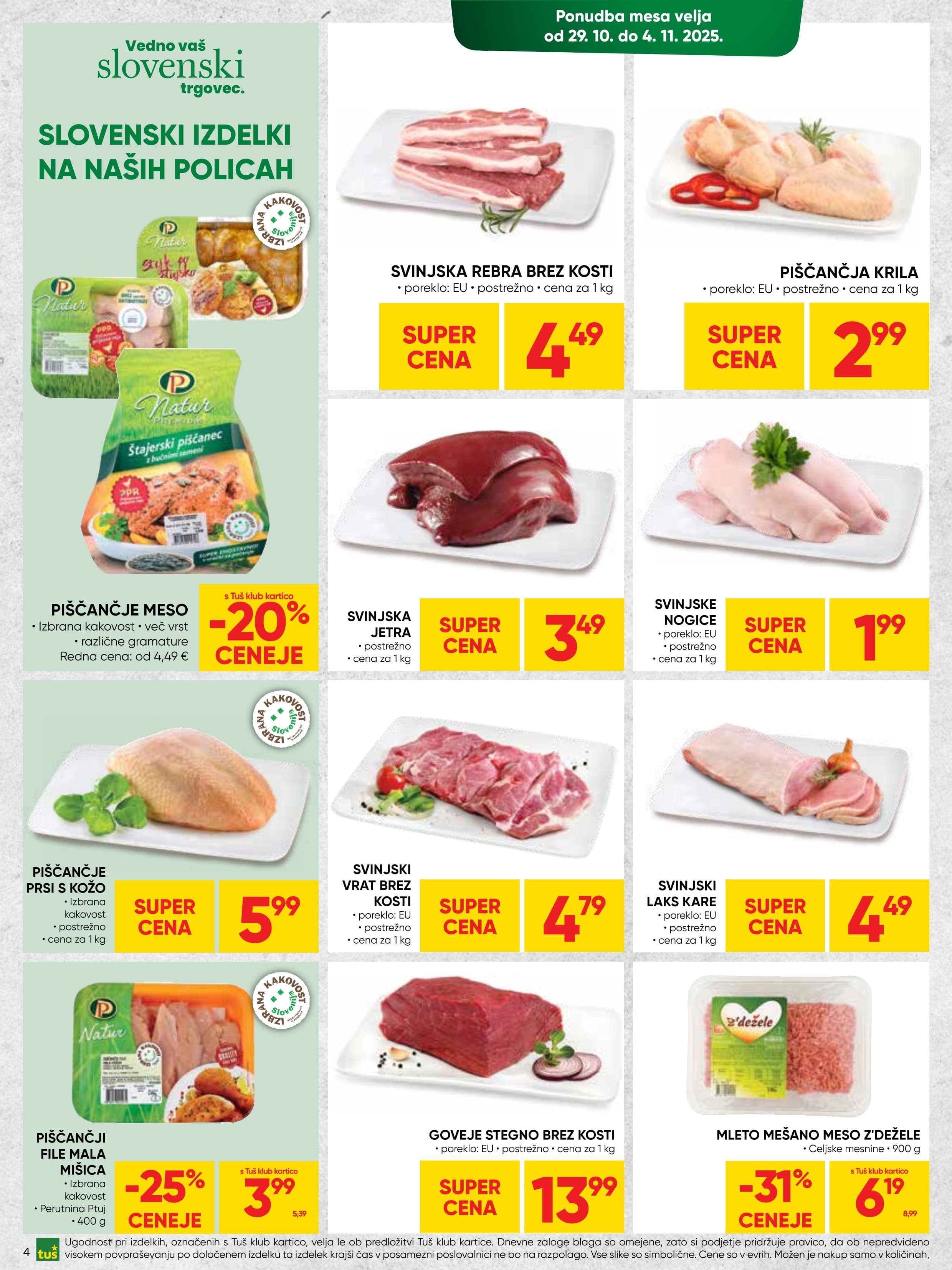 Stran 4. Tuš kataloga - Akcije od 29.10. do 11.11.2025.