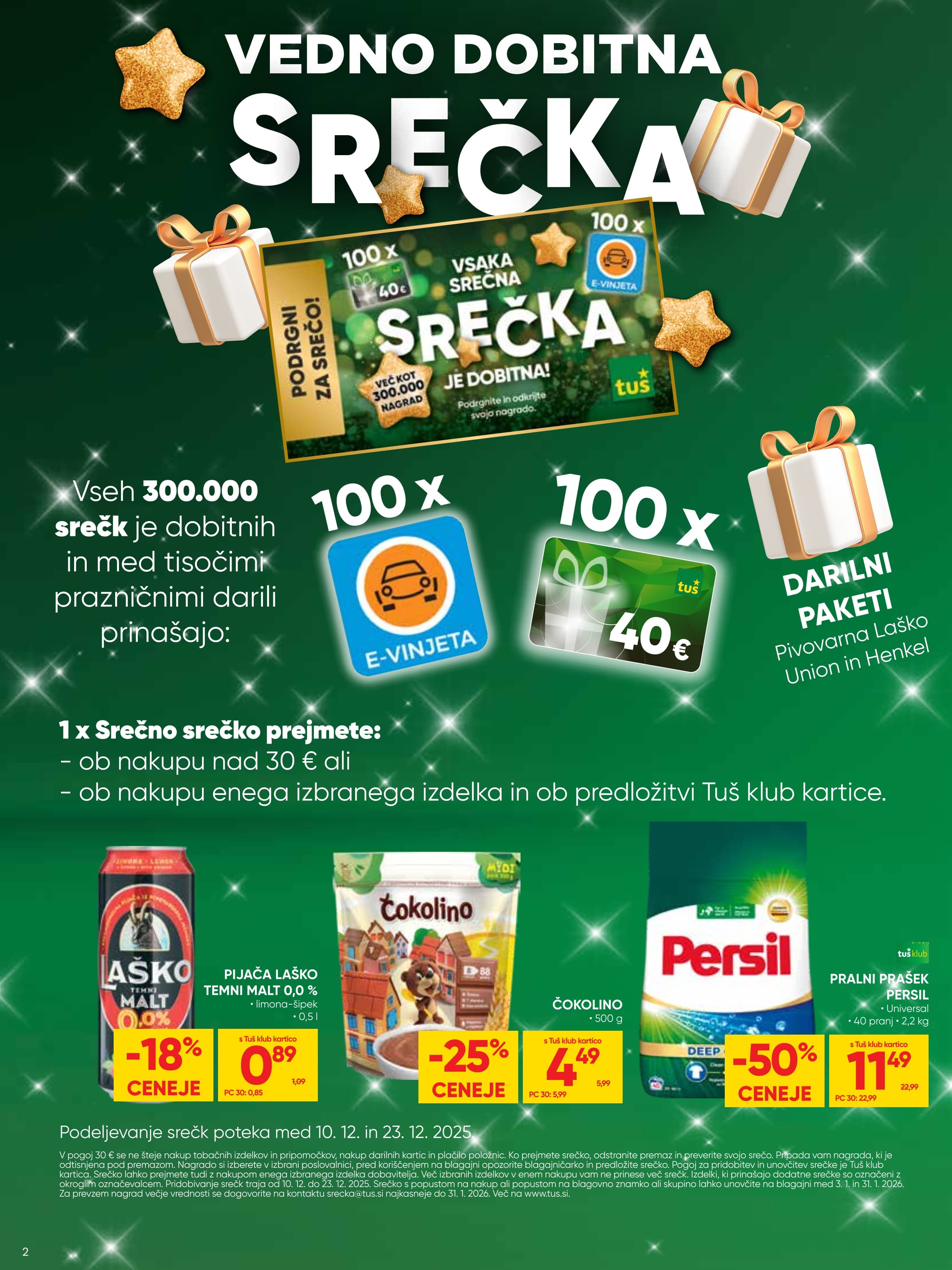 Stran 2. Tuš kataloga - Akcije od 17.12. do 22.12.2025.