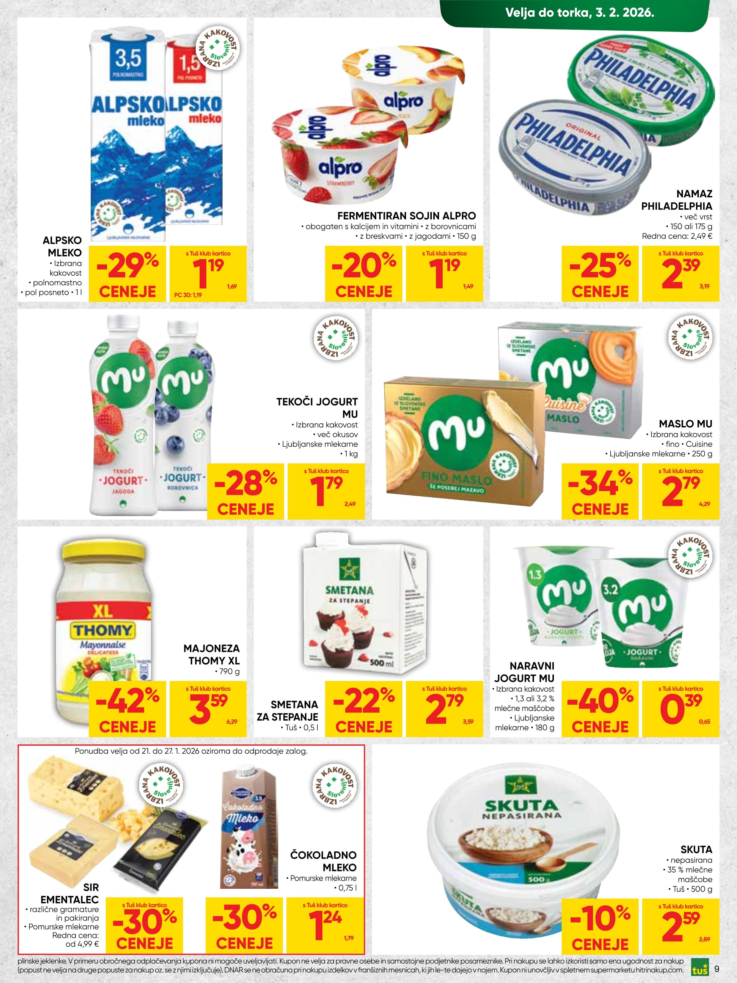 Stran 9. Tuš kataloga - Akcija