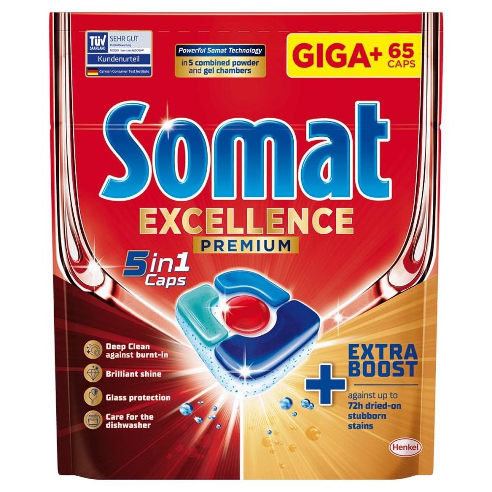 Somat Excellence tablete ali gel 65/1, 751, 88/1 ali 90 pranj