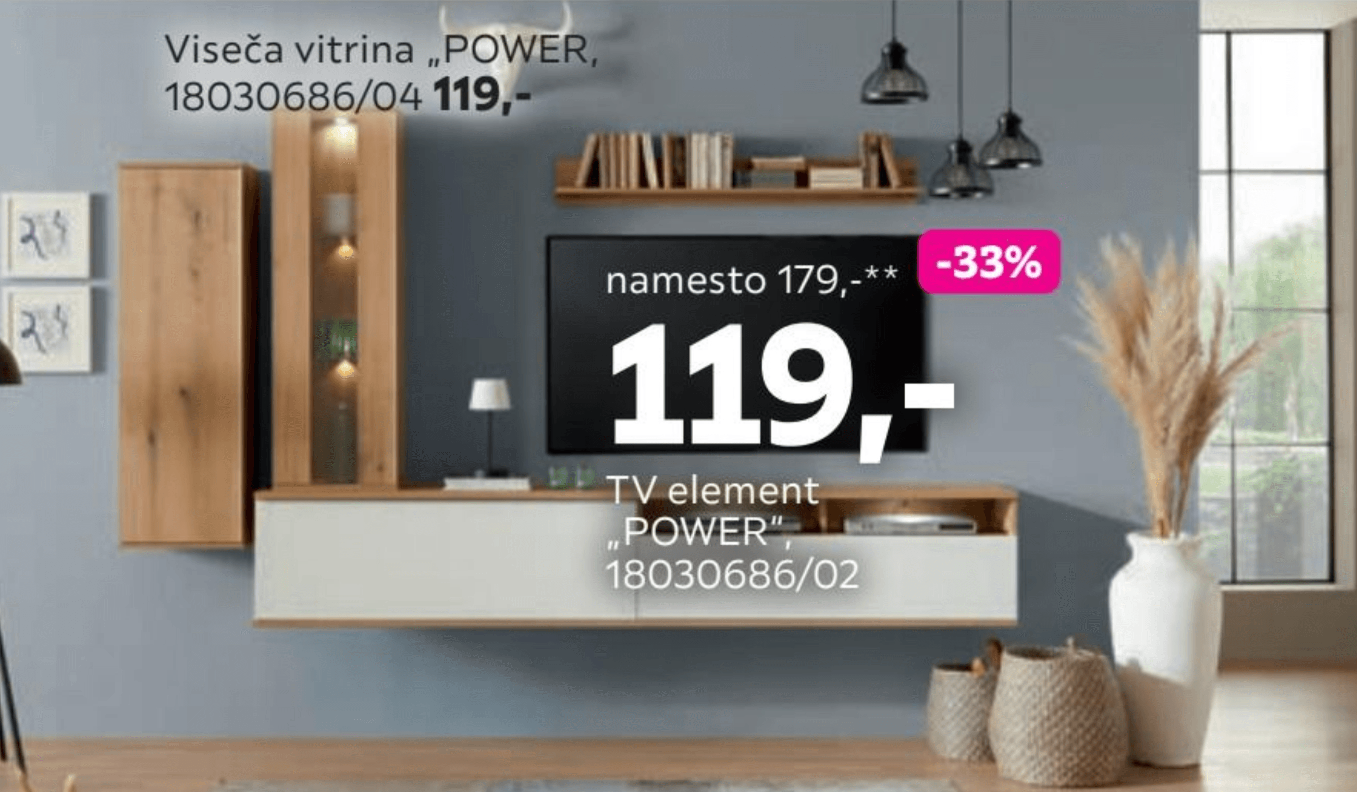 Viseča vitrina "POWER"