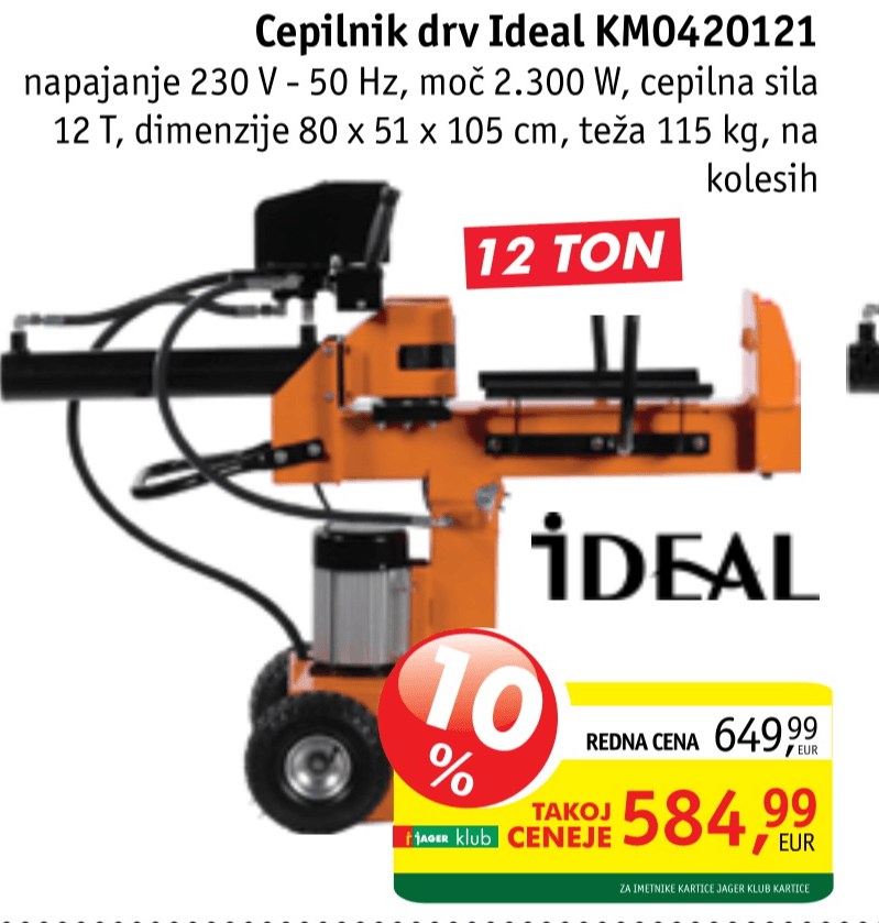 Cepilnik drv Ideal KM0420121