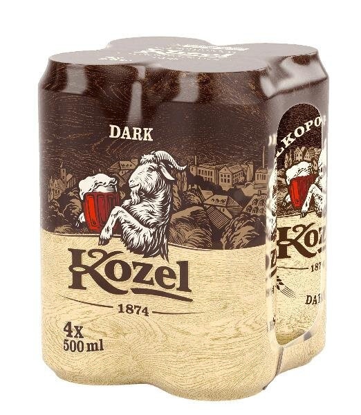 Brezalkoholno temno pivo Kozel 4x 0,5 l