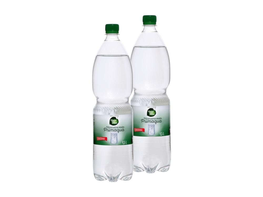NAŠE NAM PAŠE Gazirana mineralna voda 1,5 L - Akcija v trgovini Lidl