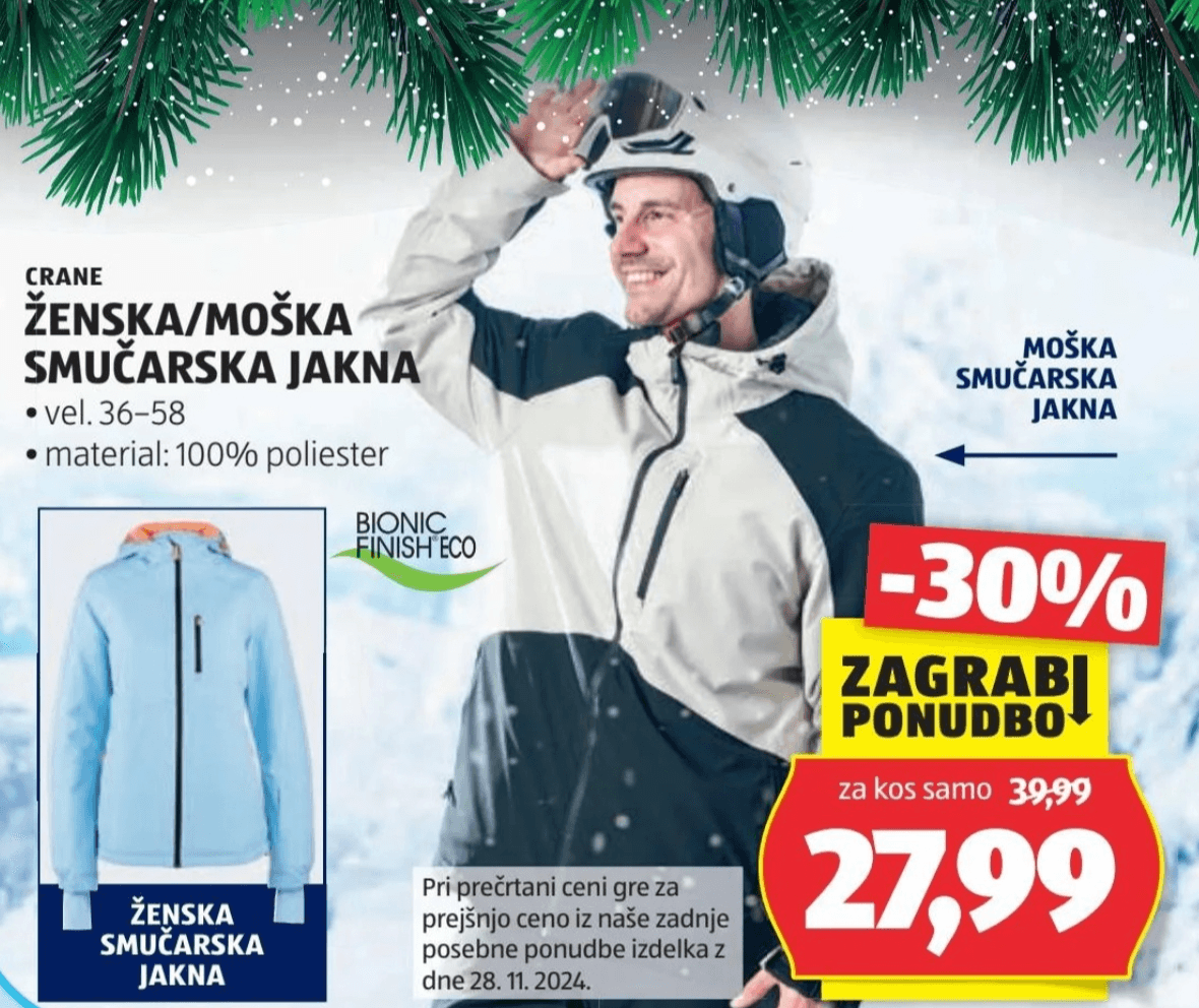 Ženska/moška smučarska jakna