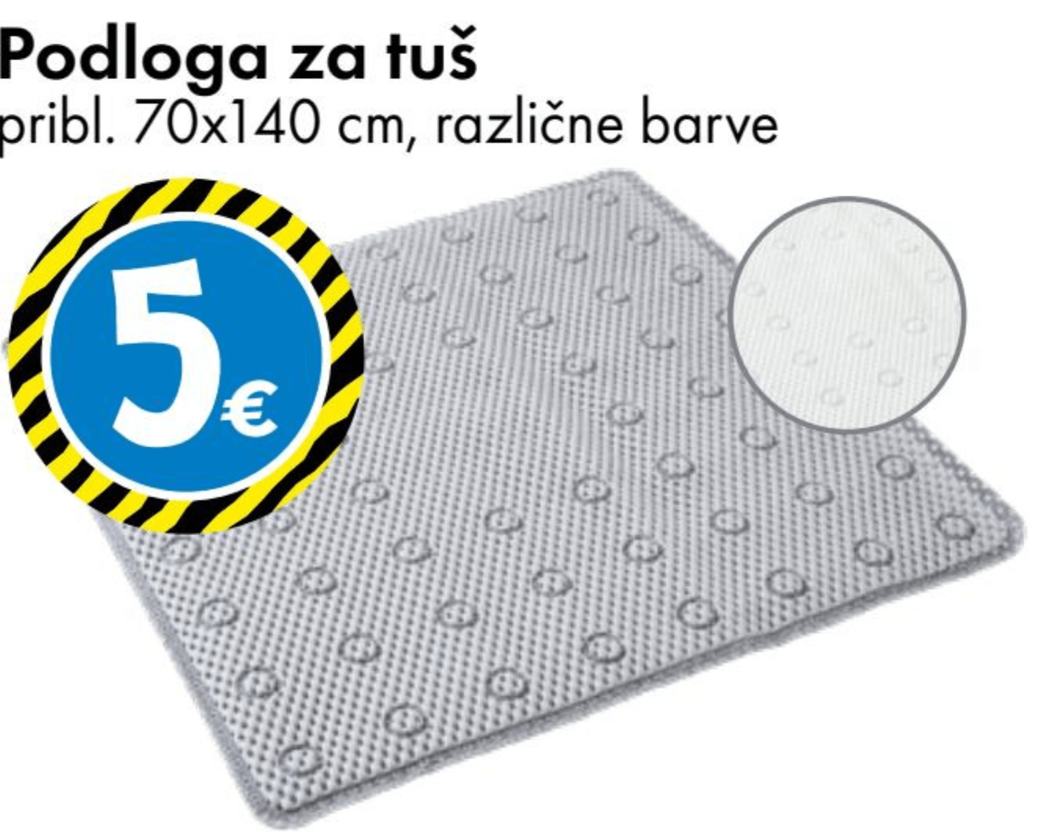 Podloga za tuš - Akcija v trgovini Tedi