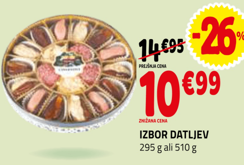 Izbor datljev 295 g ali 510 g