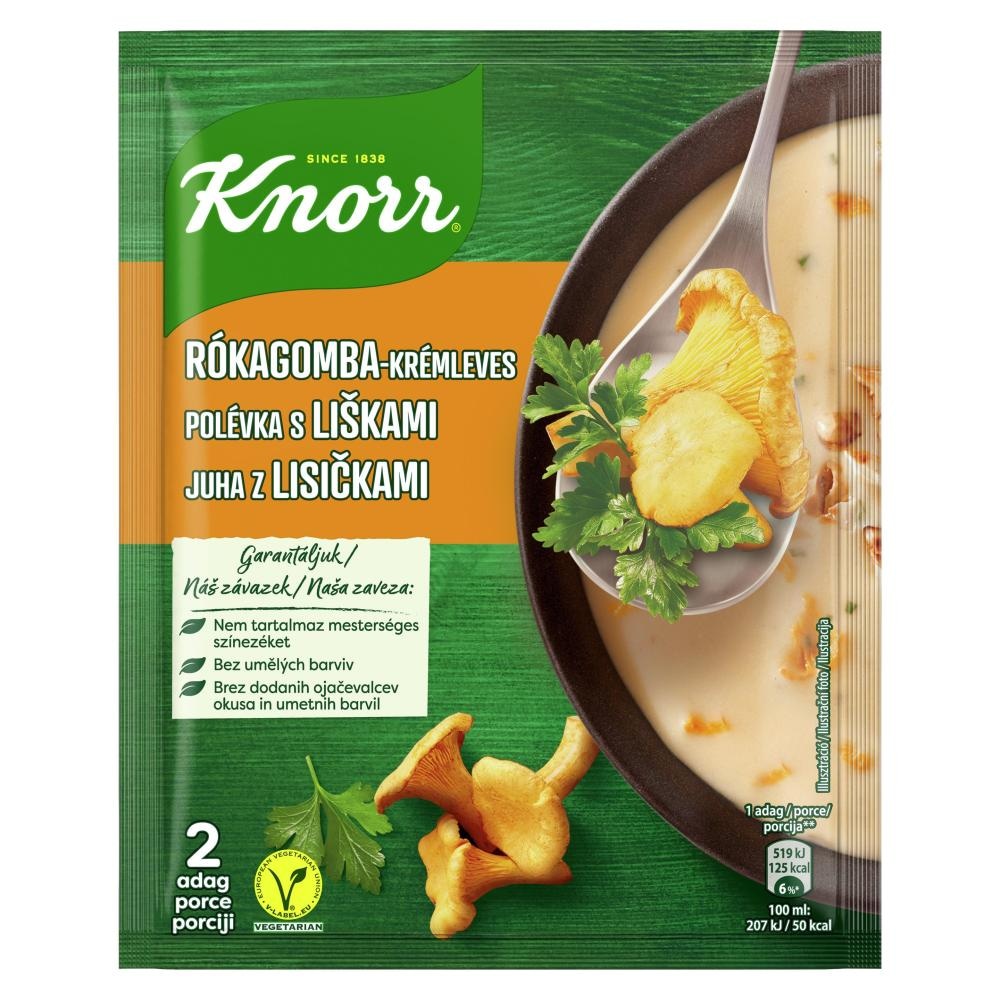 Knorr Kremne juhe iz gozdnih gob, 48 g; z lisičkami, 56 g