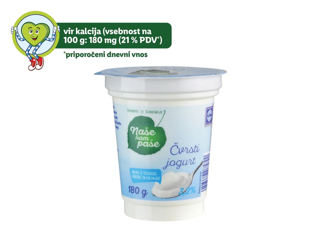 Naše nam paše Čvrsti jogurt 180 g