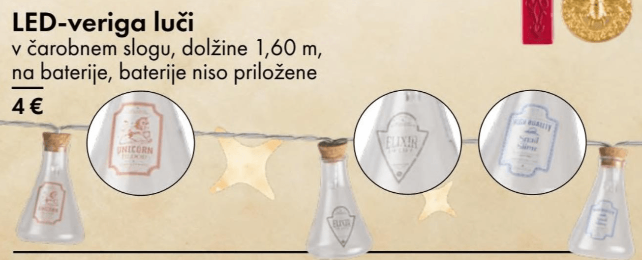 LED-veriga luči dolžine 1,60 m