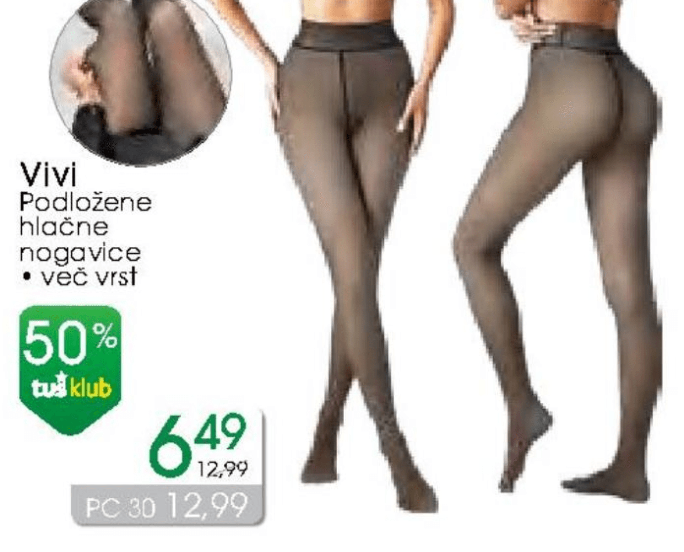 Vivi Podložene hlačne nogavice